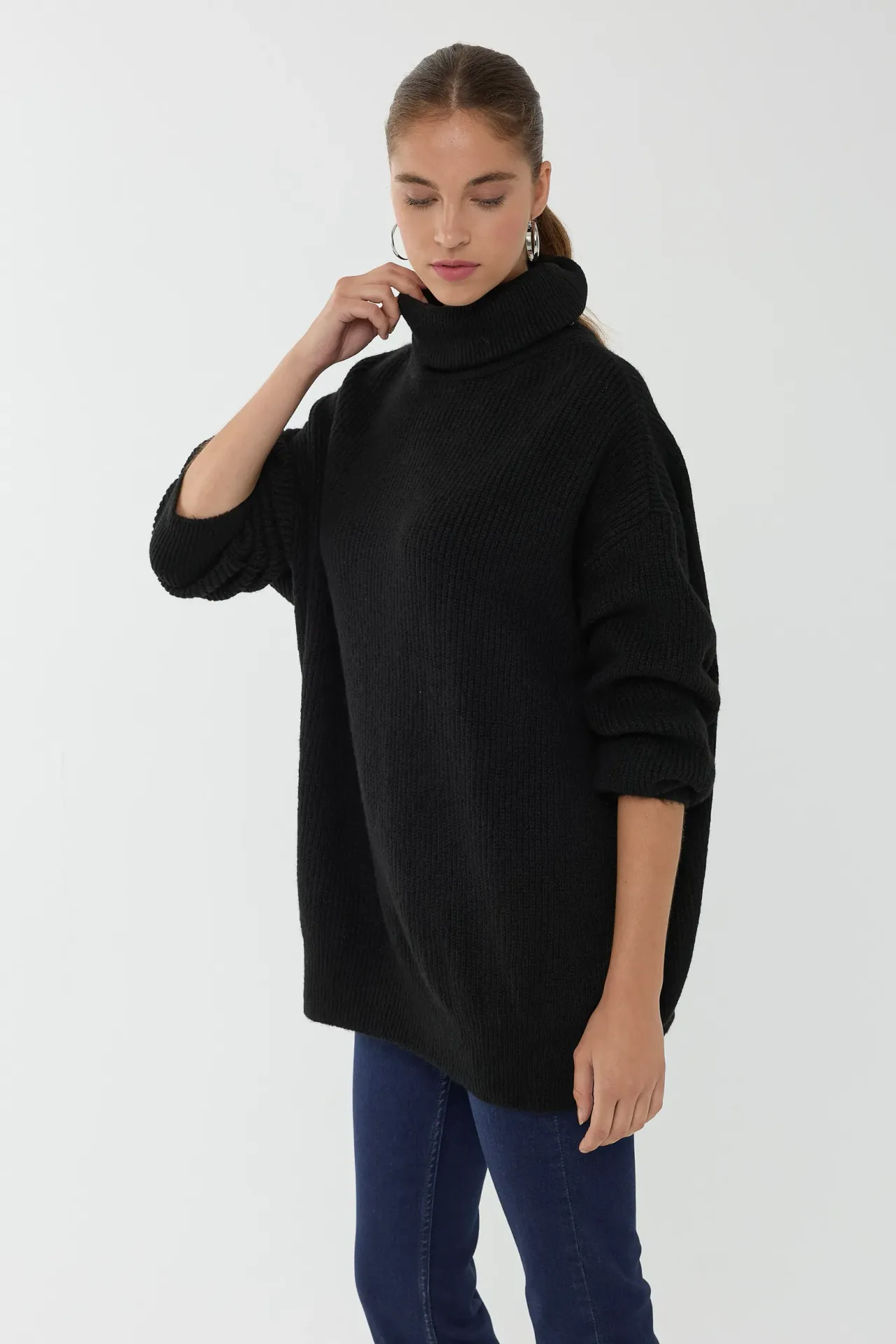 Oversized Turtleneck Sweater