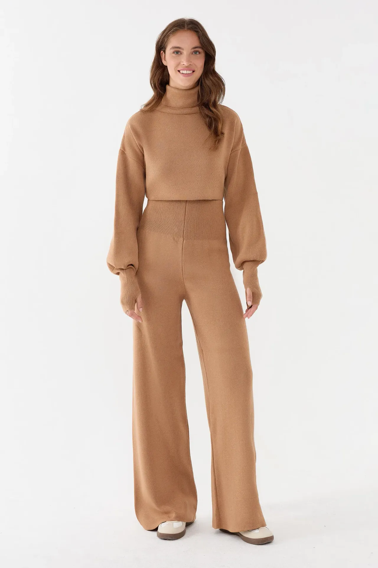 Turtleneck Knit Co-ord Set