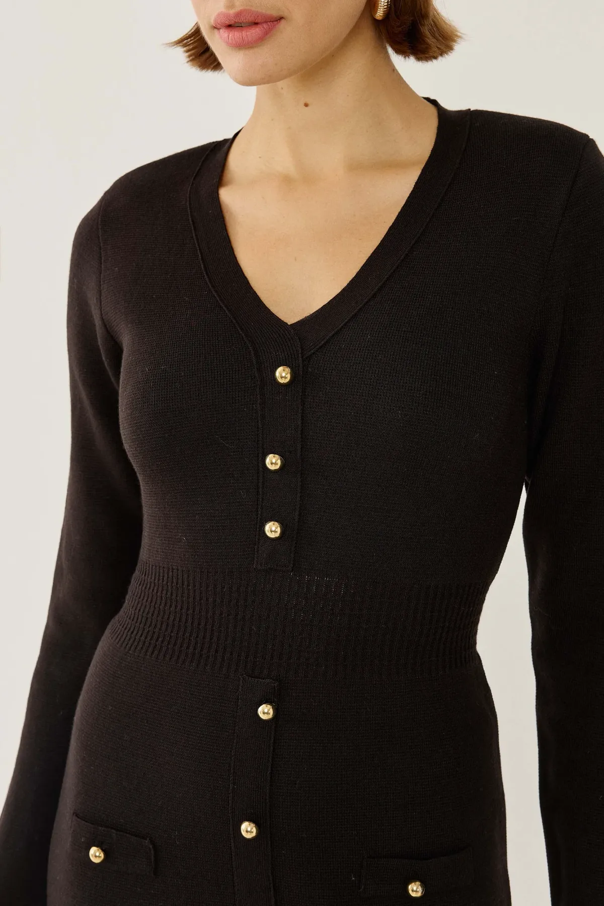 Midi Dress with Button Details 4