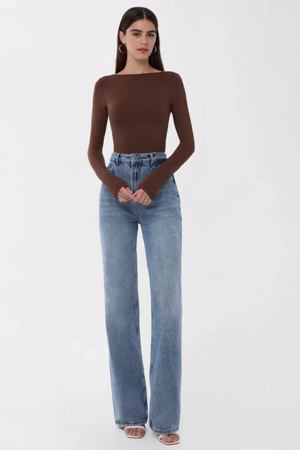 Basic Open Back Blouse