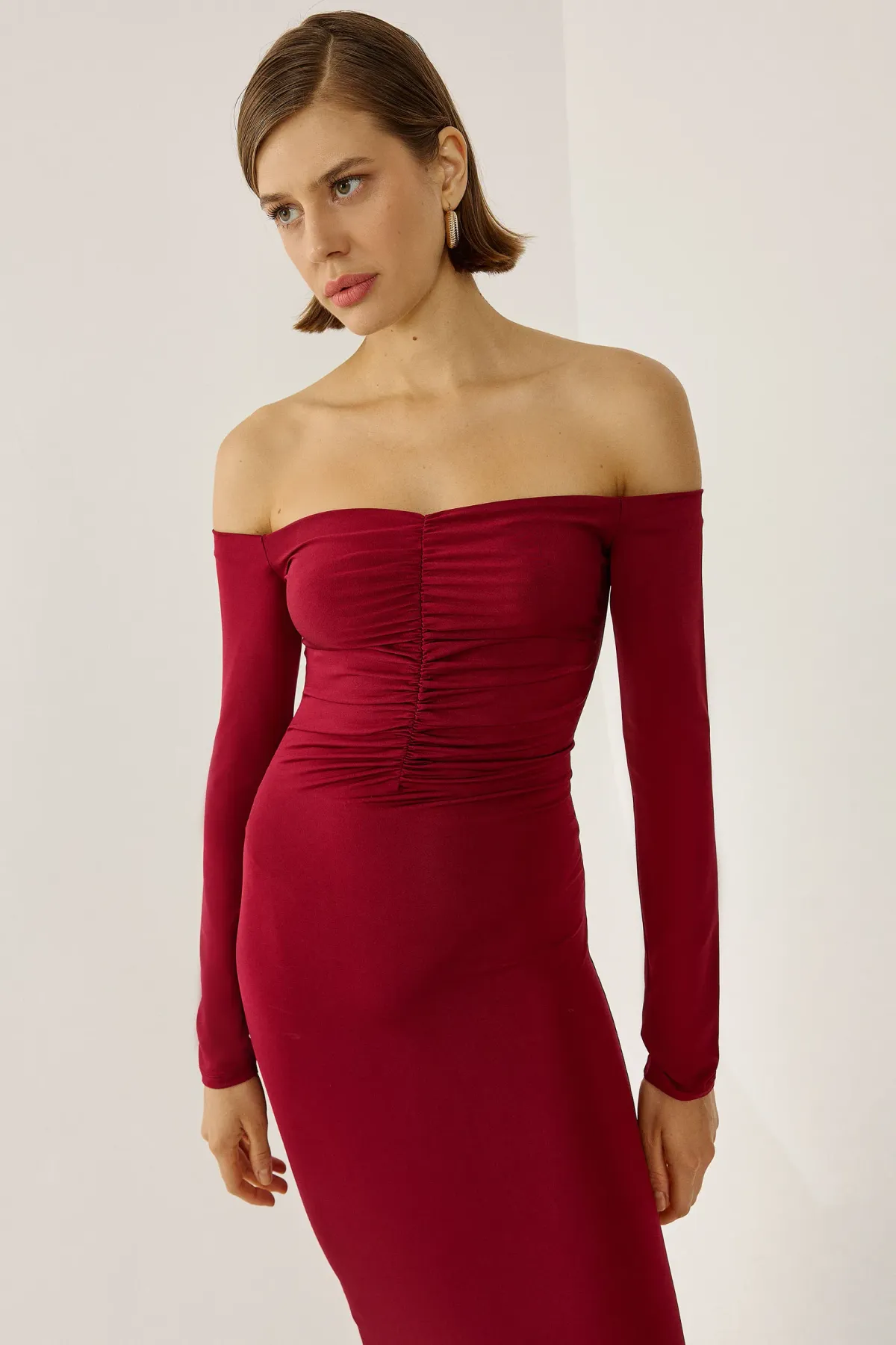 Off Shoulder Midi Dress 2