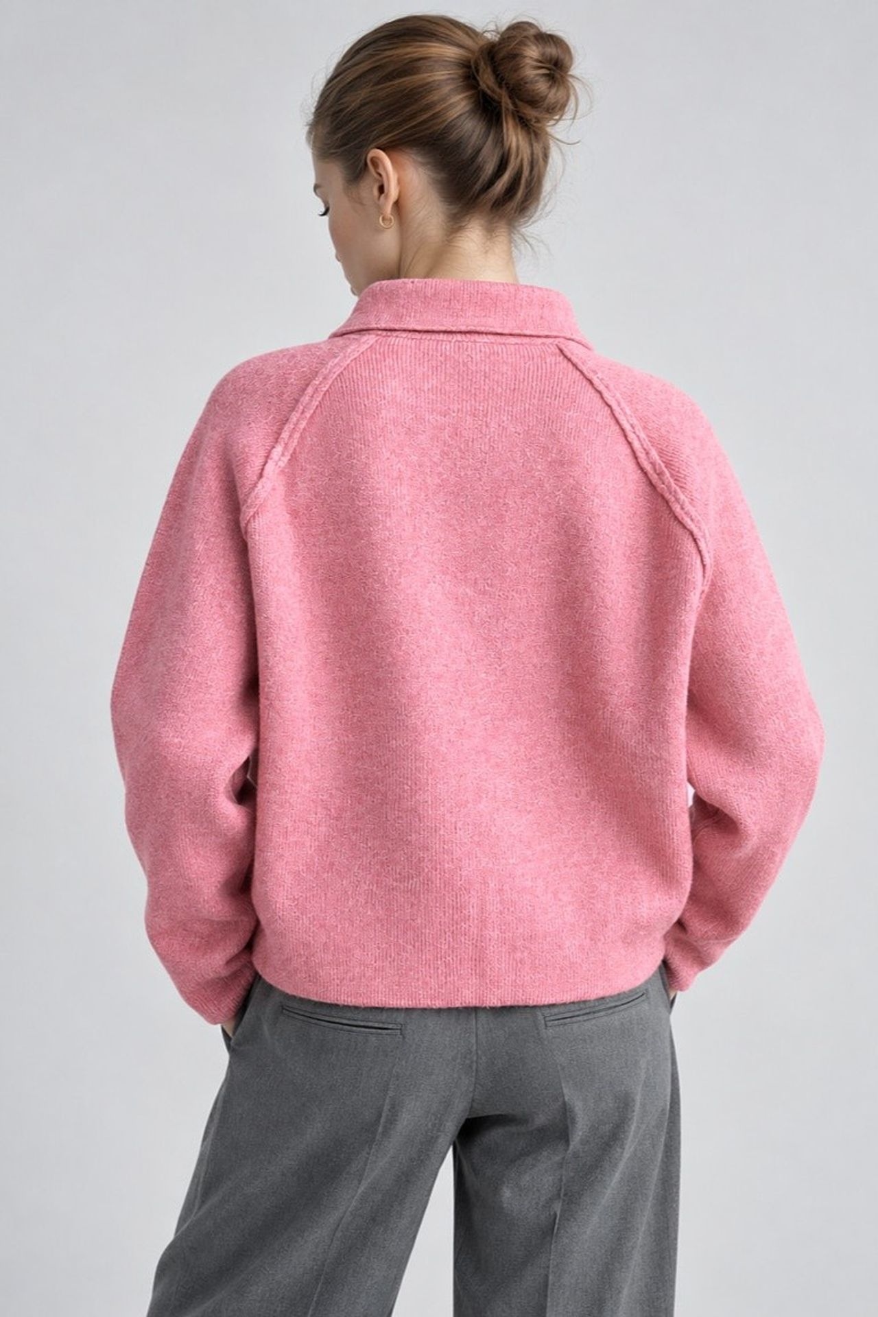 Soft Touch Zip-Up Knit Cardigan 3