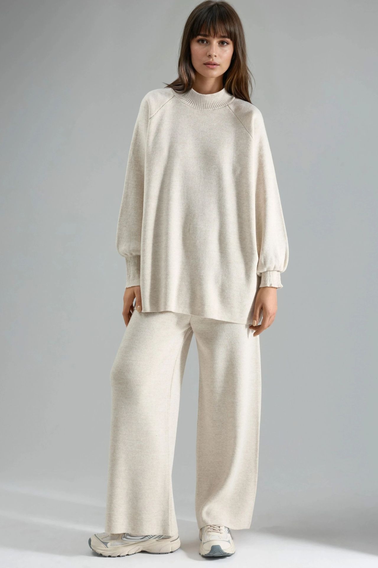 MY FASHION Loose Fit Sweater & Pants Knit Co-ord Set 5
