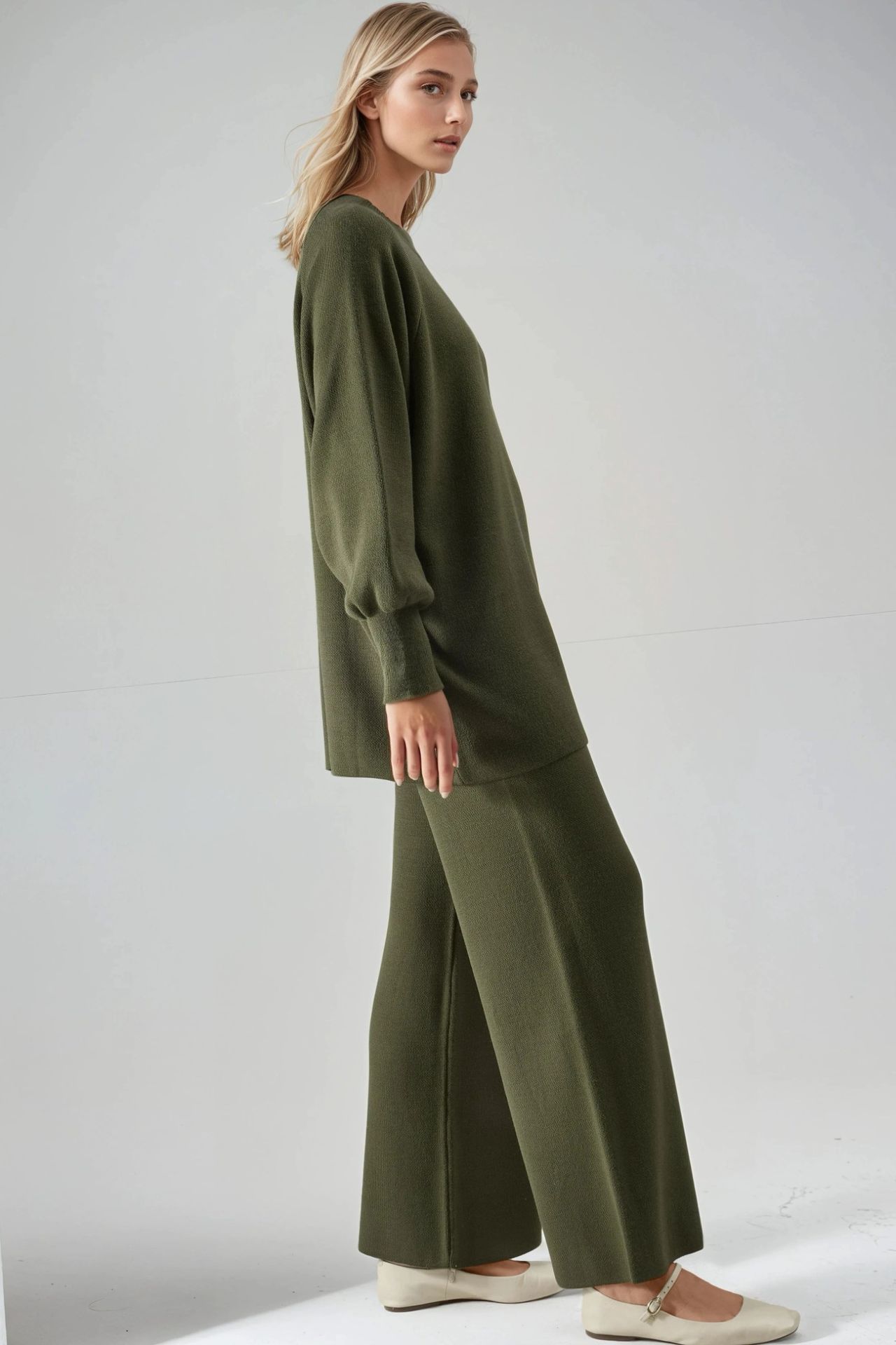 MY FASHION Loose Fit Sweater & Pants Knit Co-ord Set 5