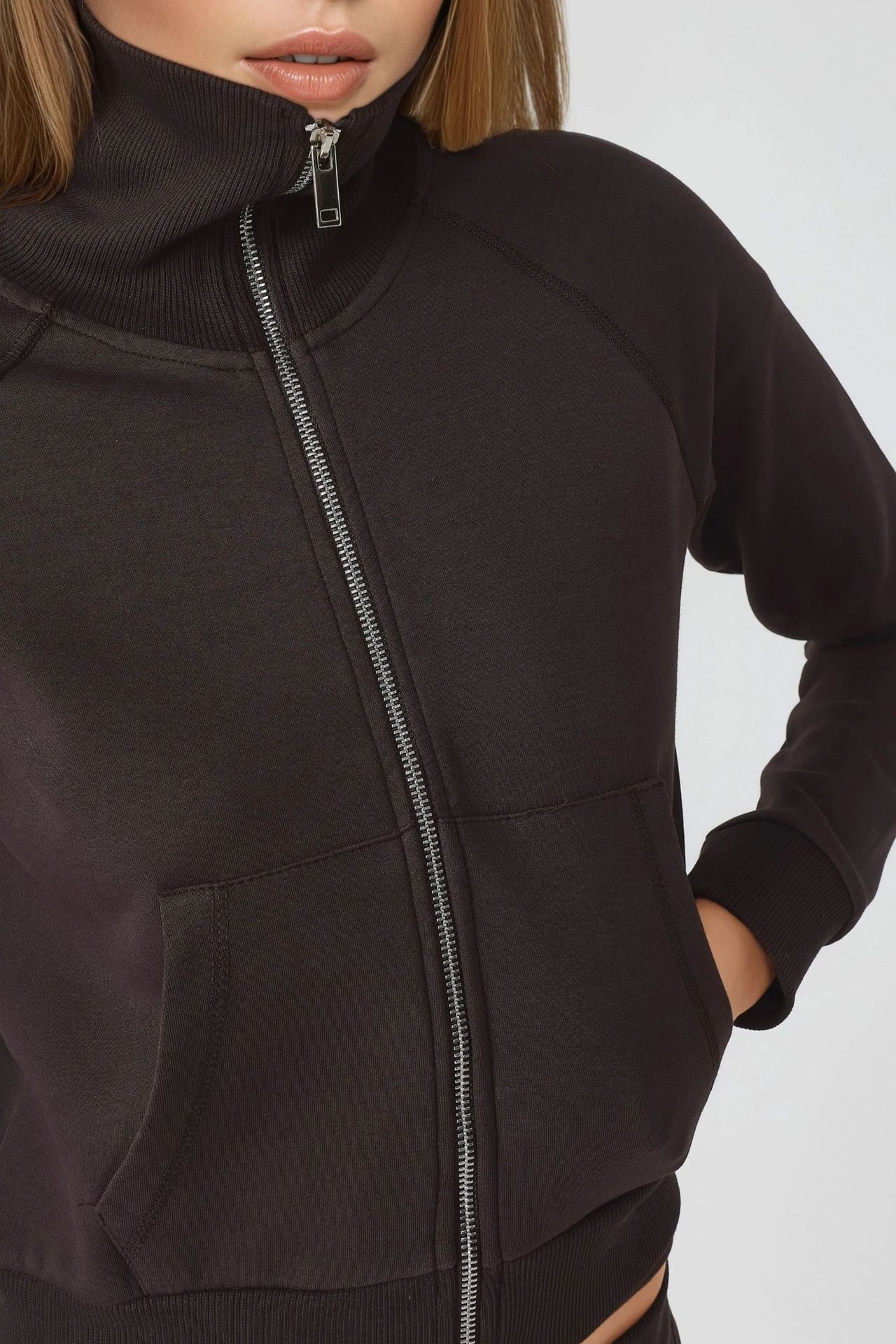 BUSEM Zippered Cotton Jacket with Pockets 6