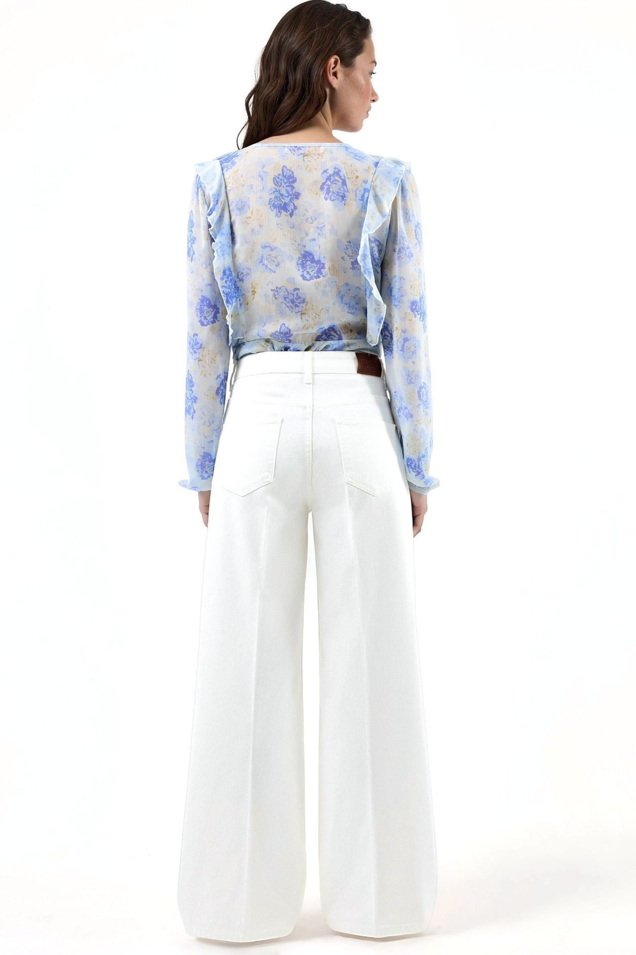 Wide Leg Raw Denim Jeans 7