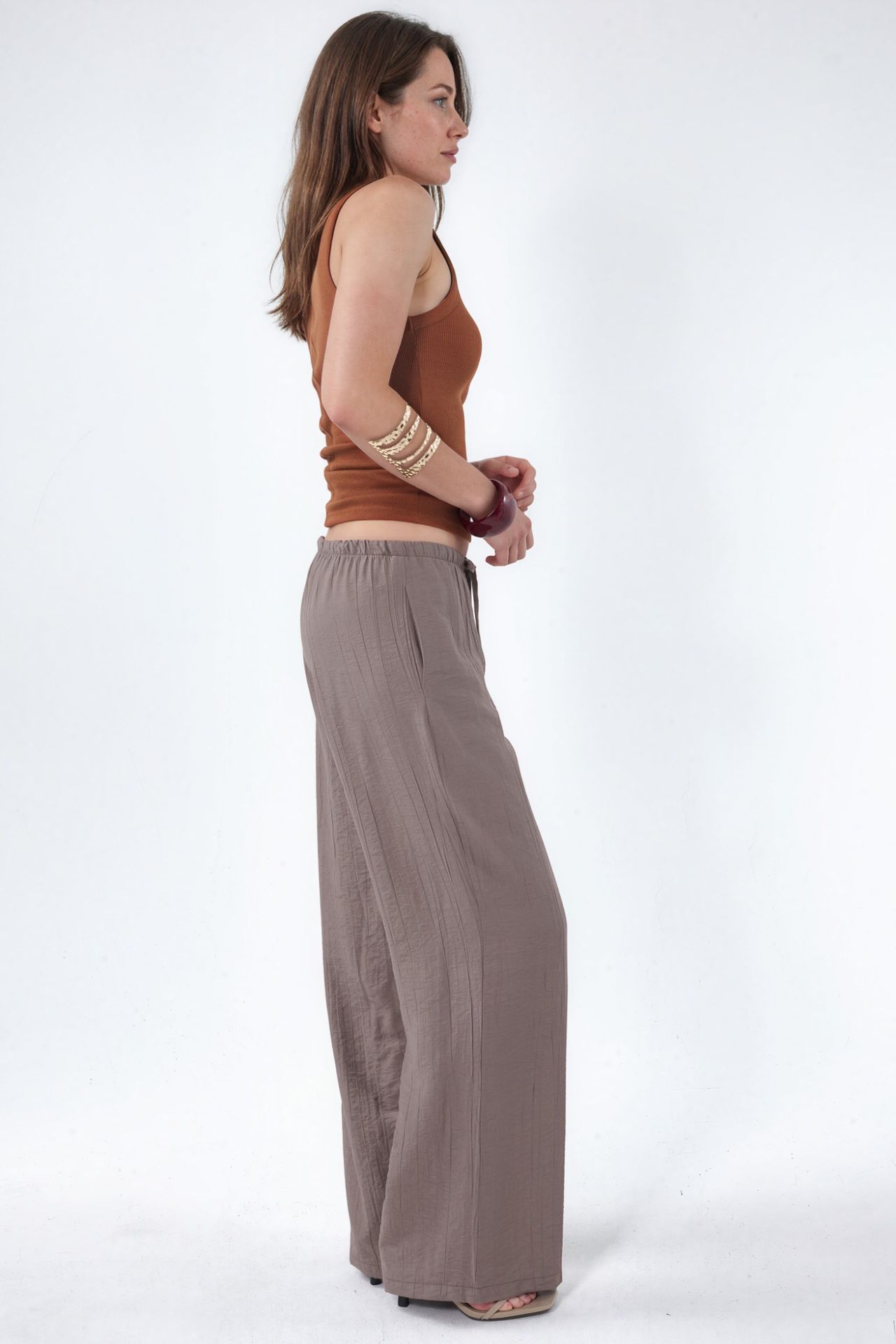 BUSEM Women's Wide-Leg Woven Trousers 2