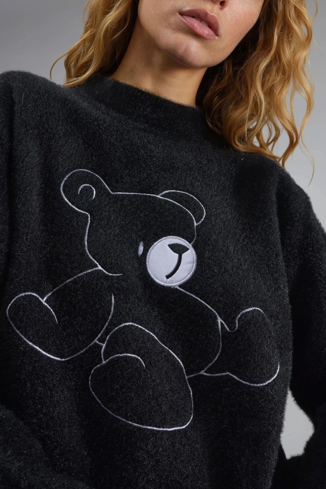 MY FASHION Oversize Teddy Bear Plush Sweater 6