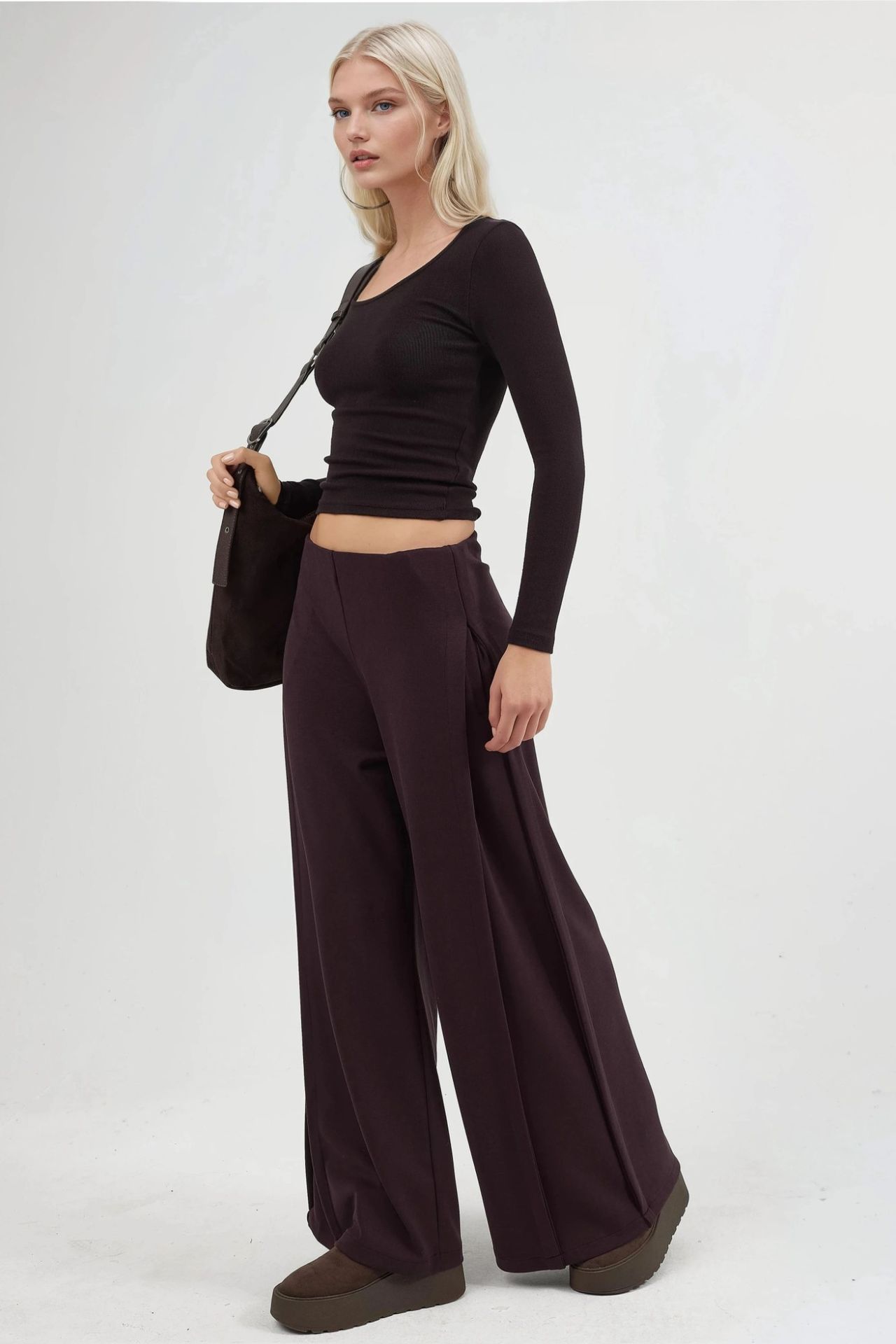 BUSEM Wide Leg Pleated Pants 6