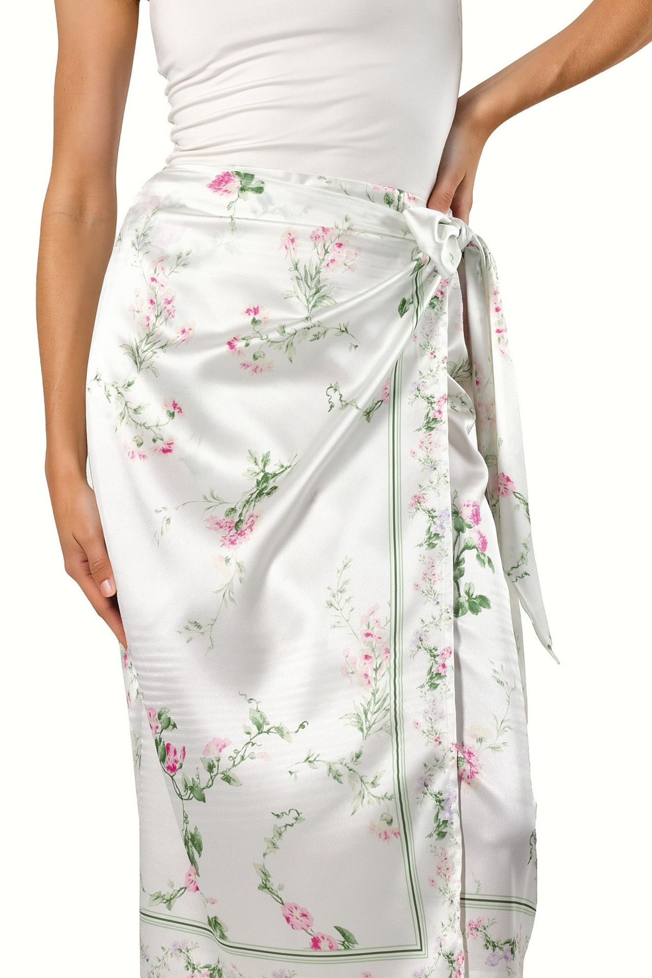 Satin Wrap Skirt 6