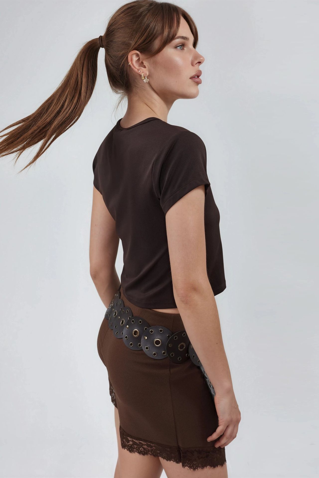 BUSEM Slim Fit Crop Jersey Top 3