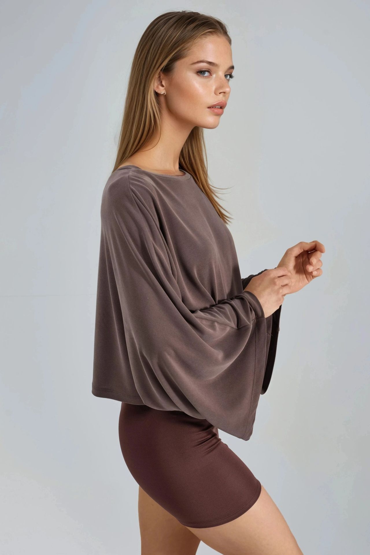 BUSEM Loose Fit Boat Neck Blouse 4