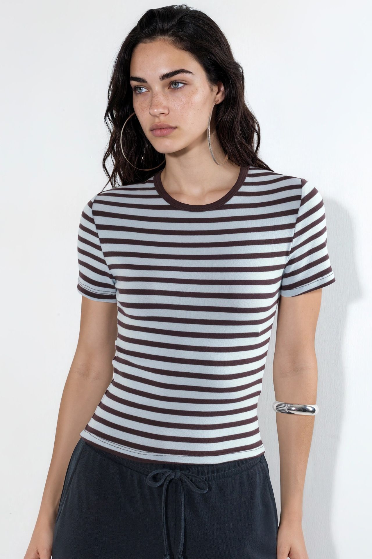 BUSEM Striped Crew Neck T-Shirt 5
