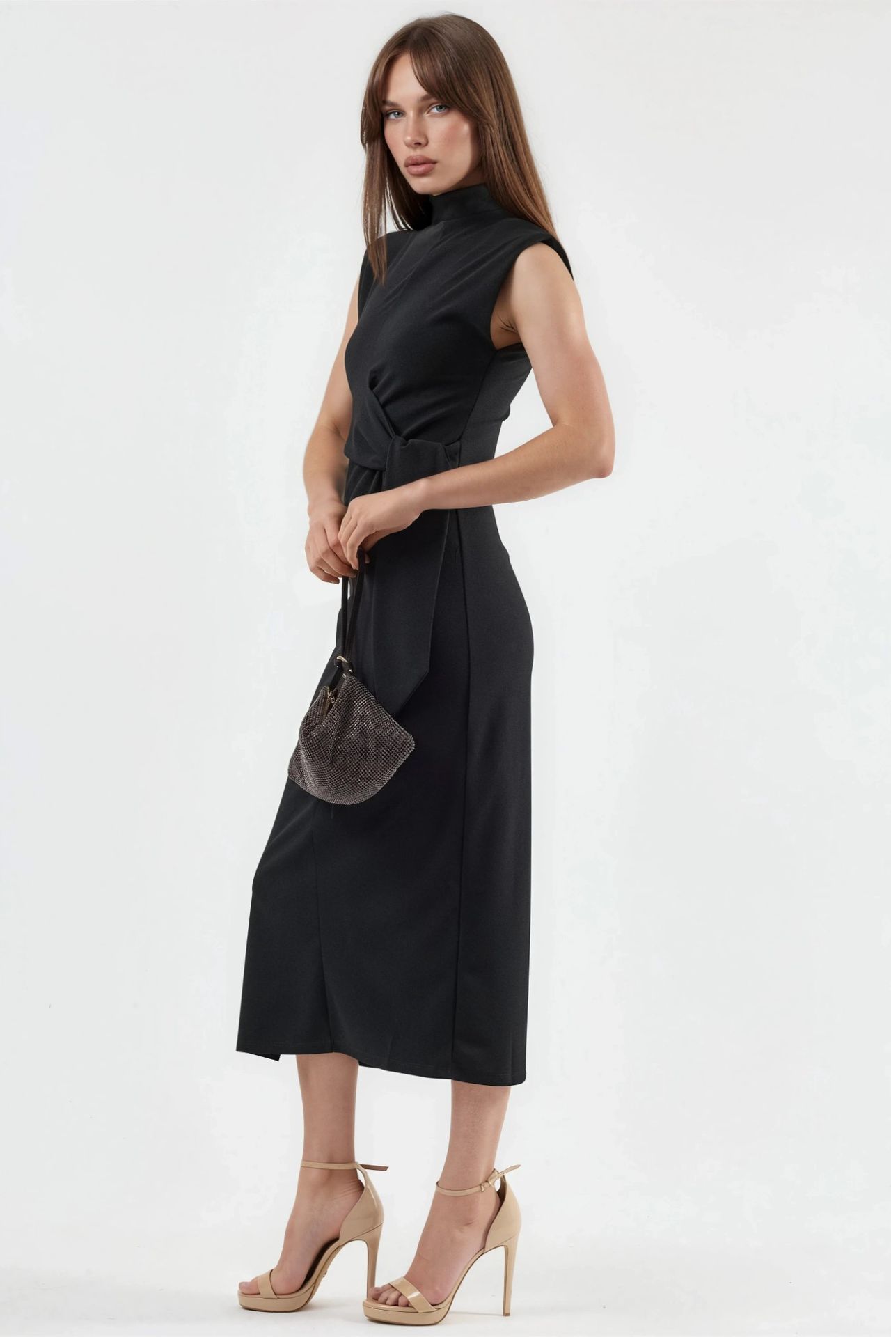 BUSEM Midi Dress with Tie Detail 3