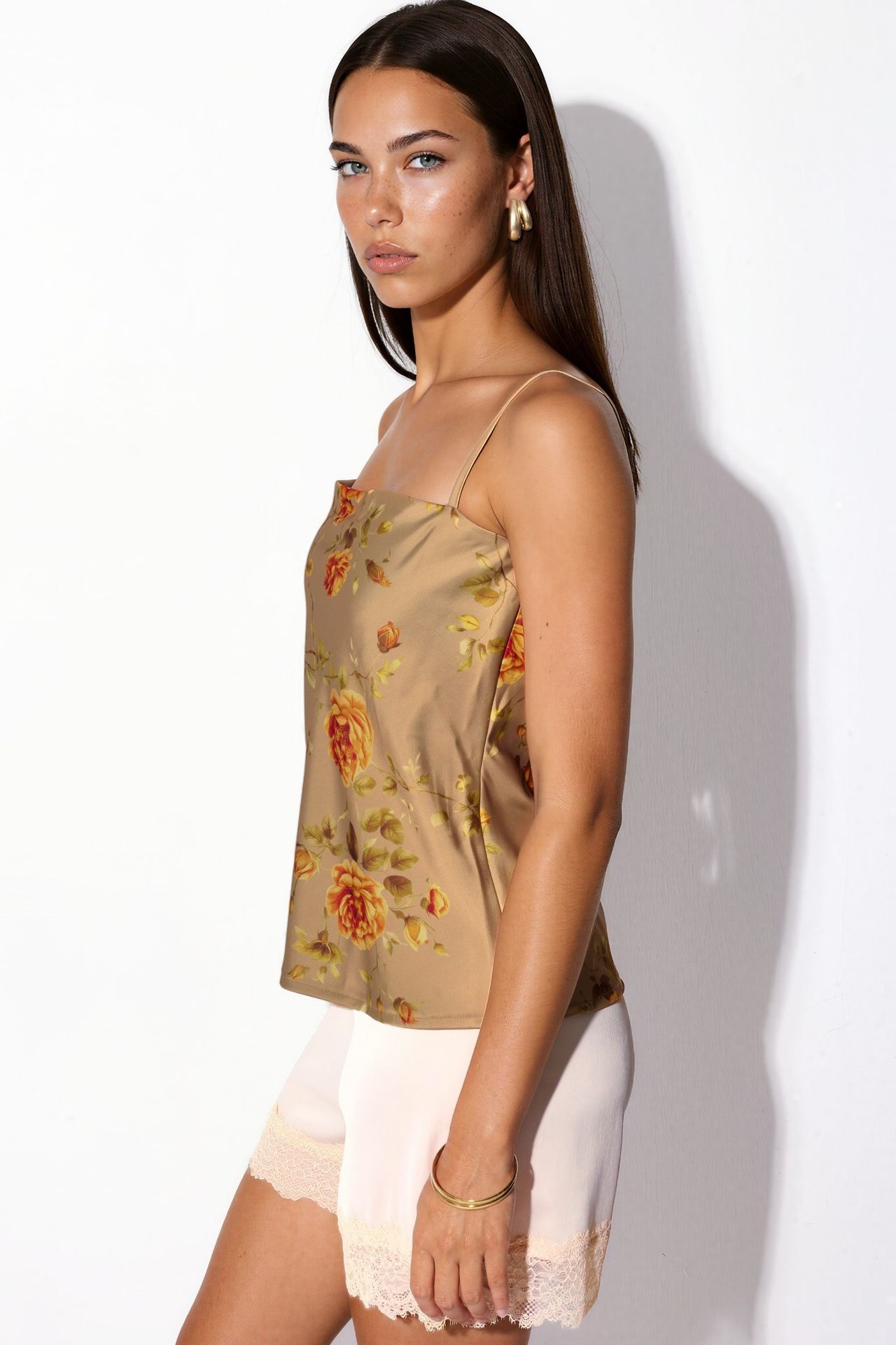 Floral Satin Top 3