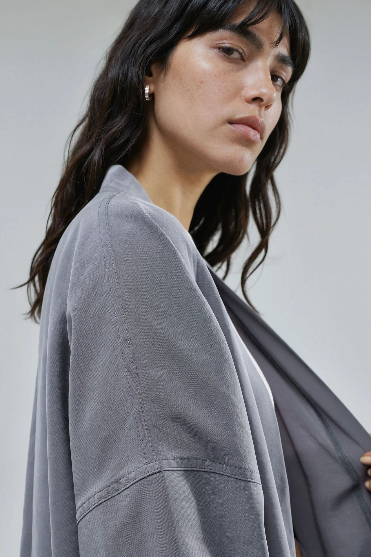 BUSEM Long Sleeve Loose Fit Kimono 4