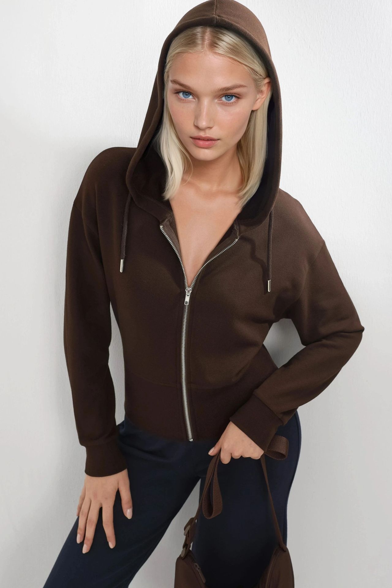 BUSEM Hooded Long Sleeve Zipper Jacket 1
