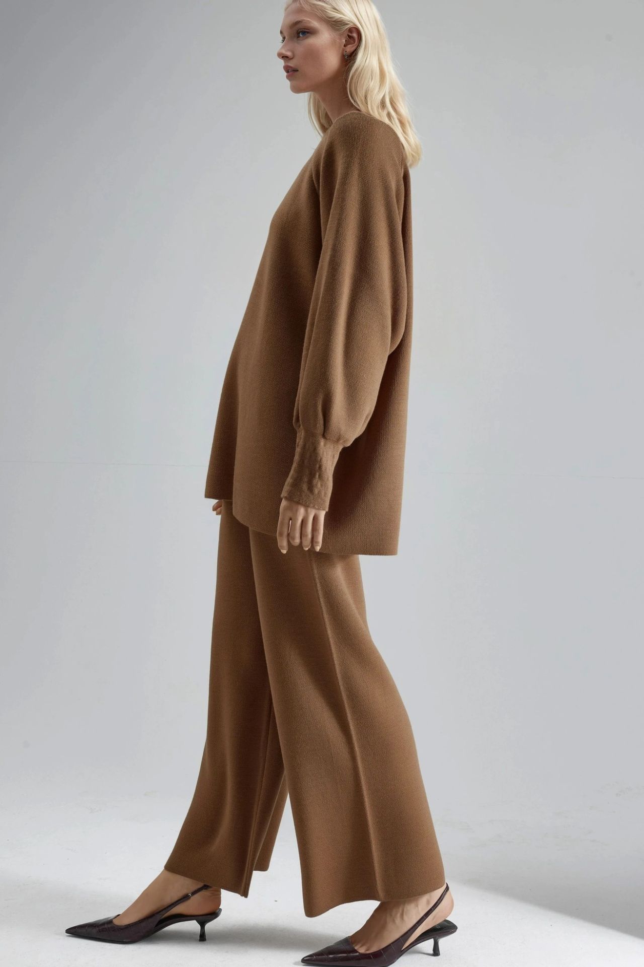 MY FASHION Loose Fit Sweater & Pants Knit Co-ord Set 3