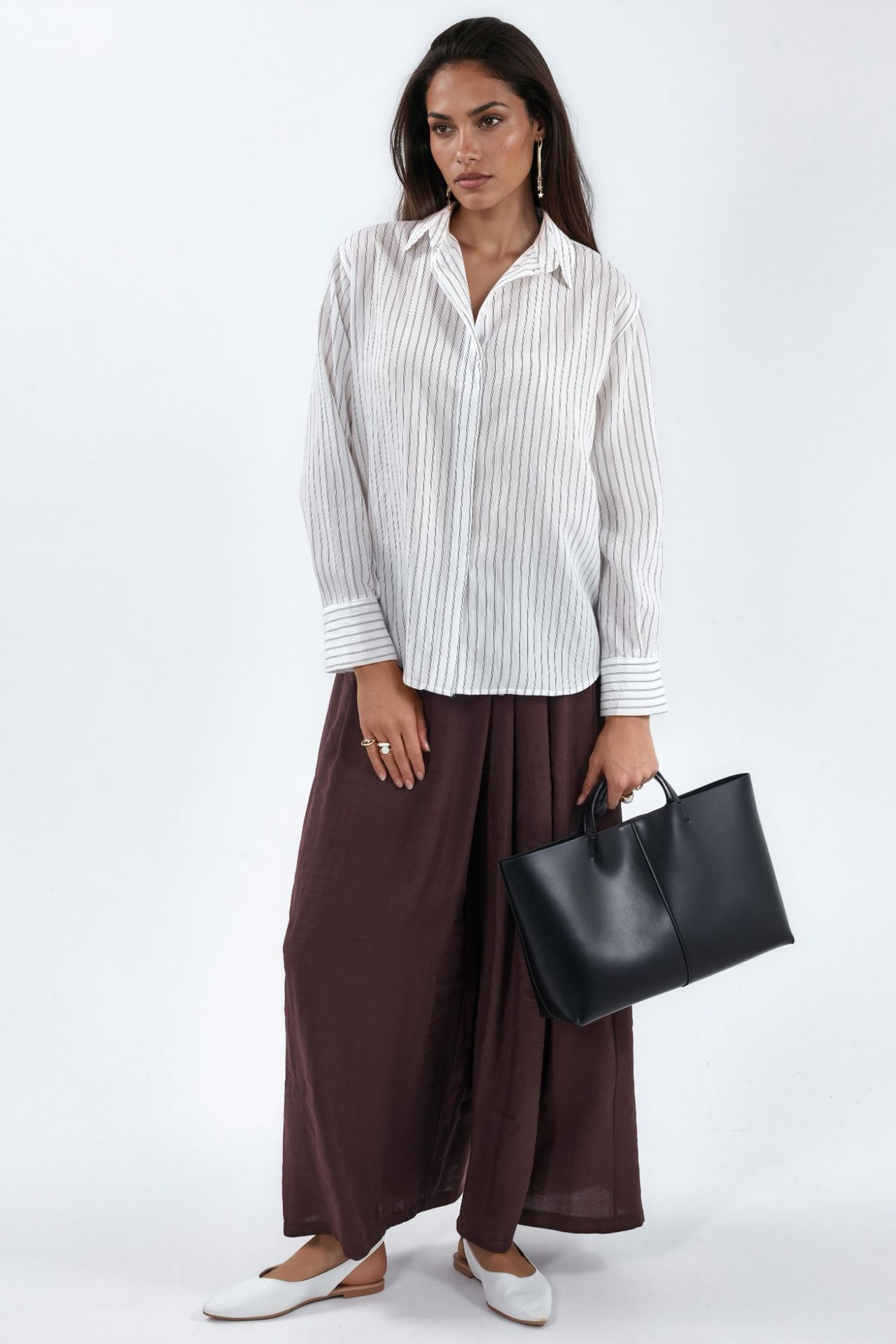 BUSEM Casual Striped Button-Up Shirt 5