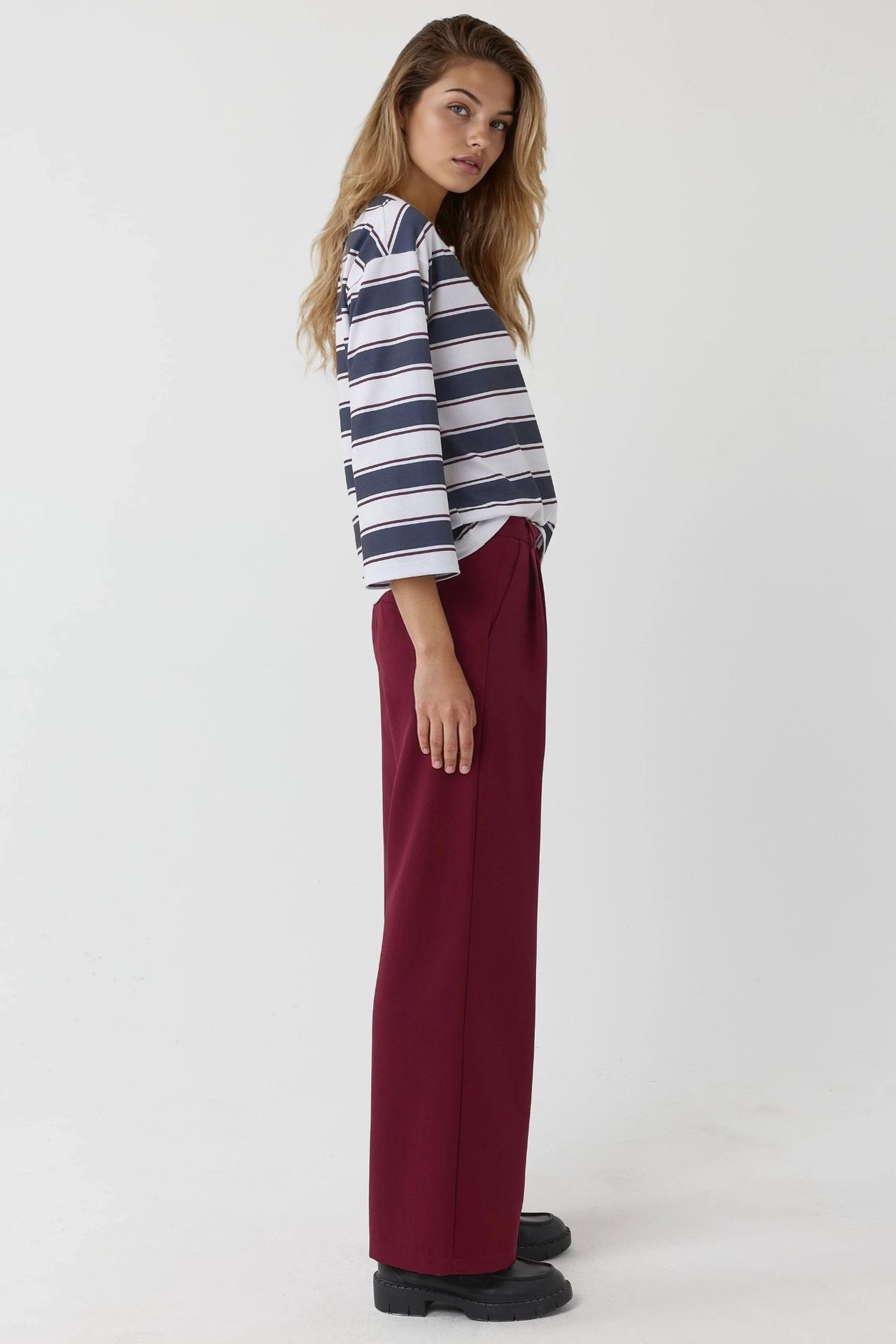 High Waist Pleated Palazzo Pants 5