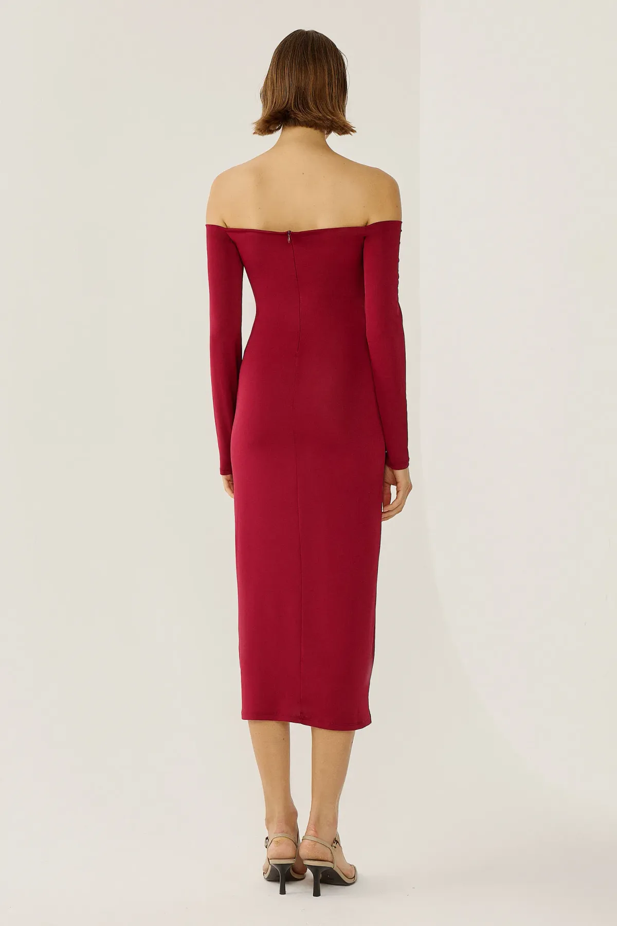 Off Shoulder Midi Dress 6