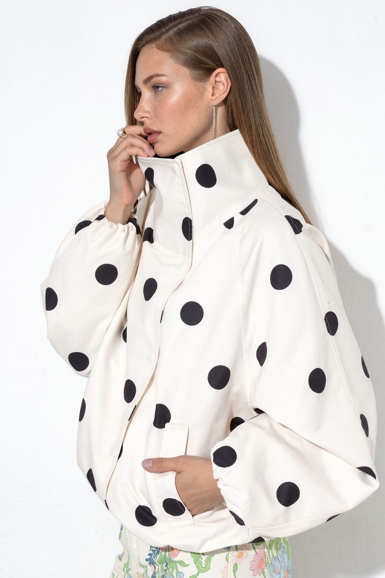 Polka Dot Bomber Jacket 5