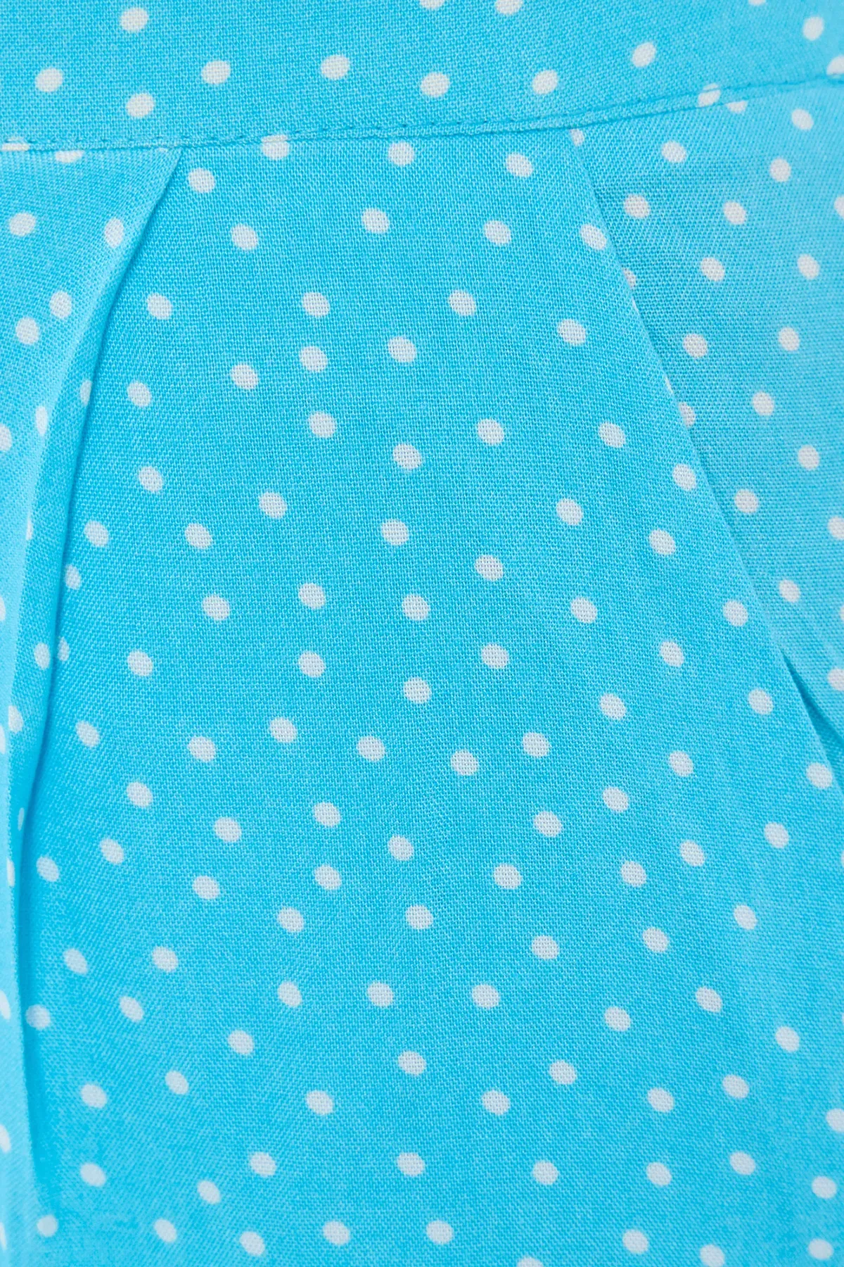 High-Waist Polka Dot Straight-Leg Trousers 5