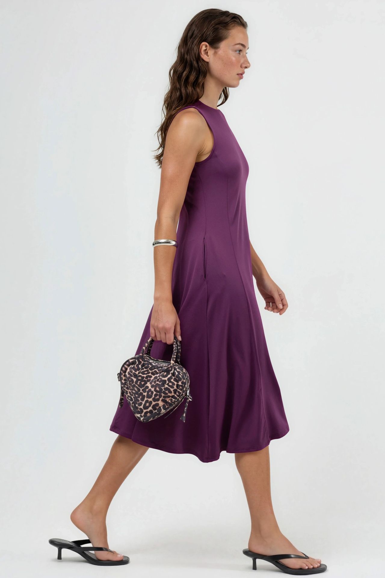 BUSEM Sleeveless Midi Dress with Pockets 5