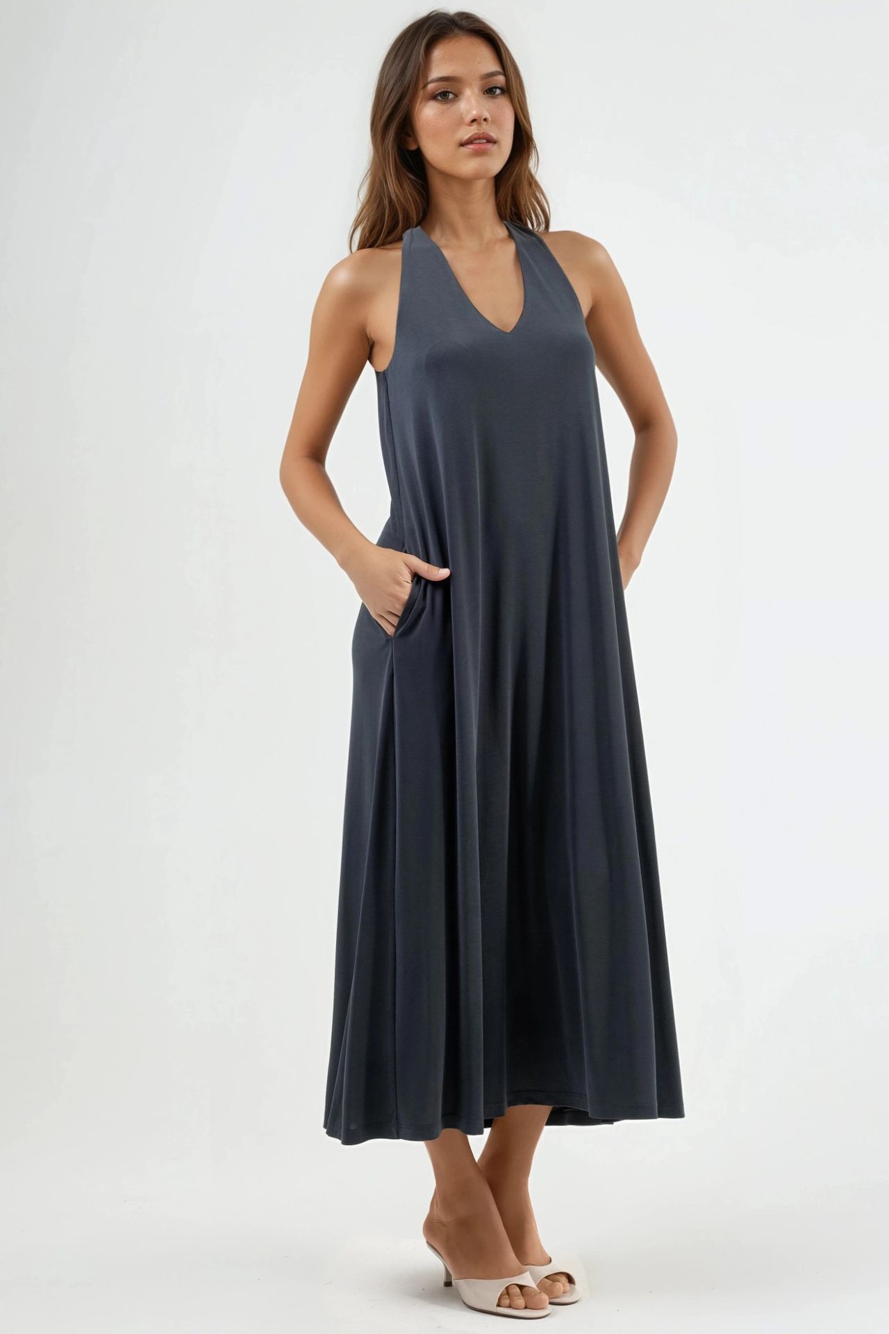 BUSEM Halter Neck Modal Dress 1