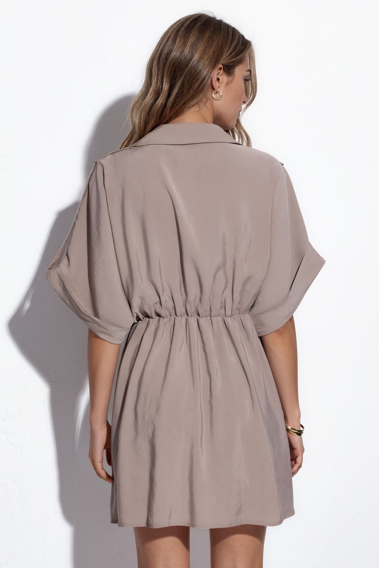 BUSEM Textured Mini Wrap Dress 3