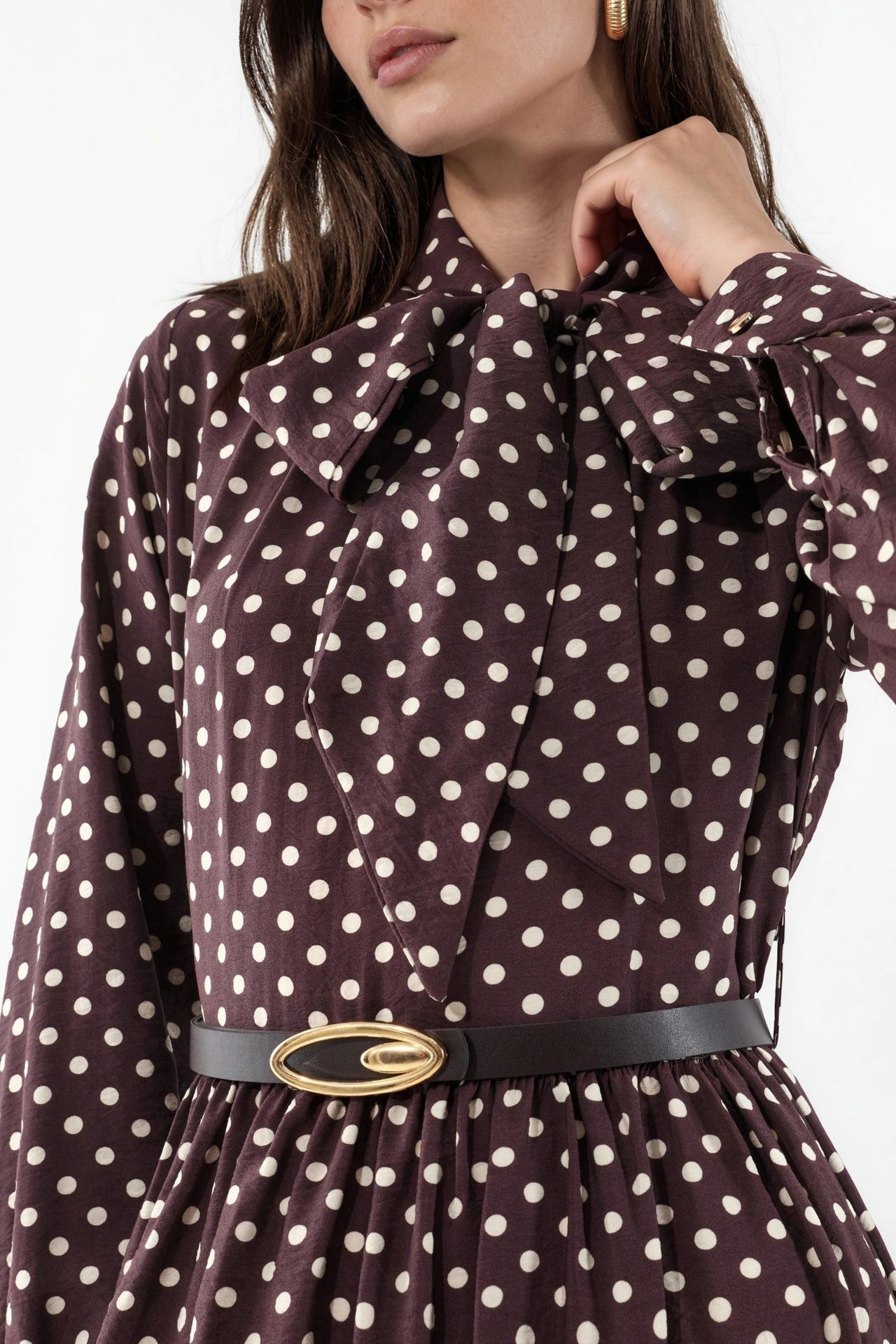 BDART Polka Dot Maxi Shirt Dress