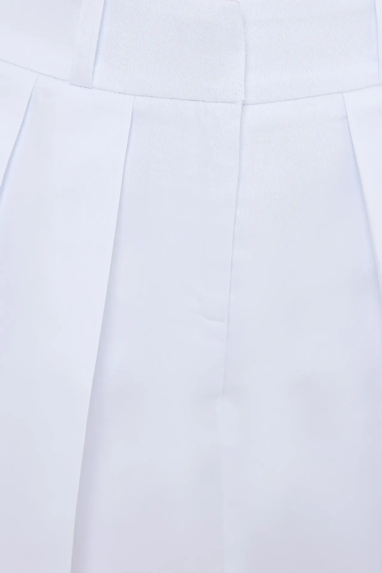 Pleated-Front Mid-Rise Cotton Skort