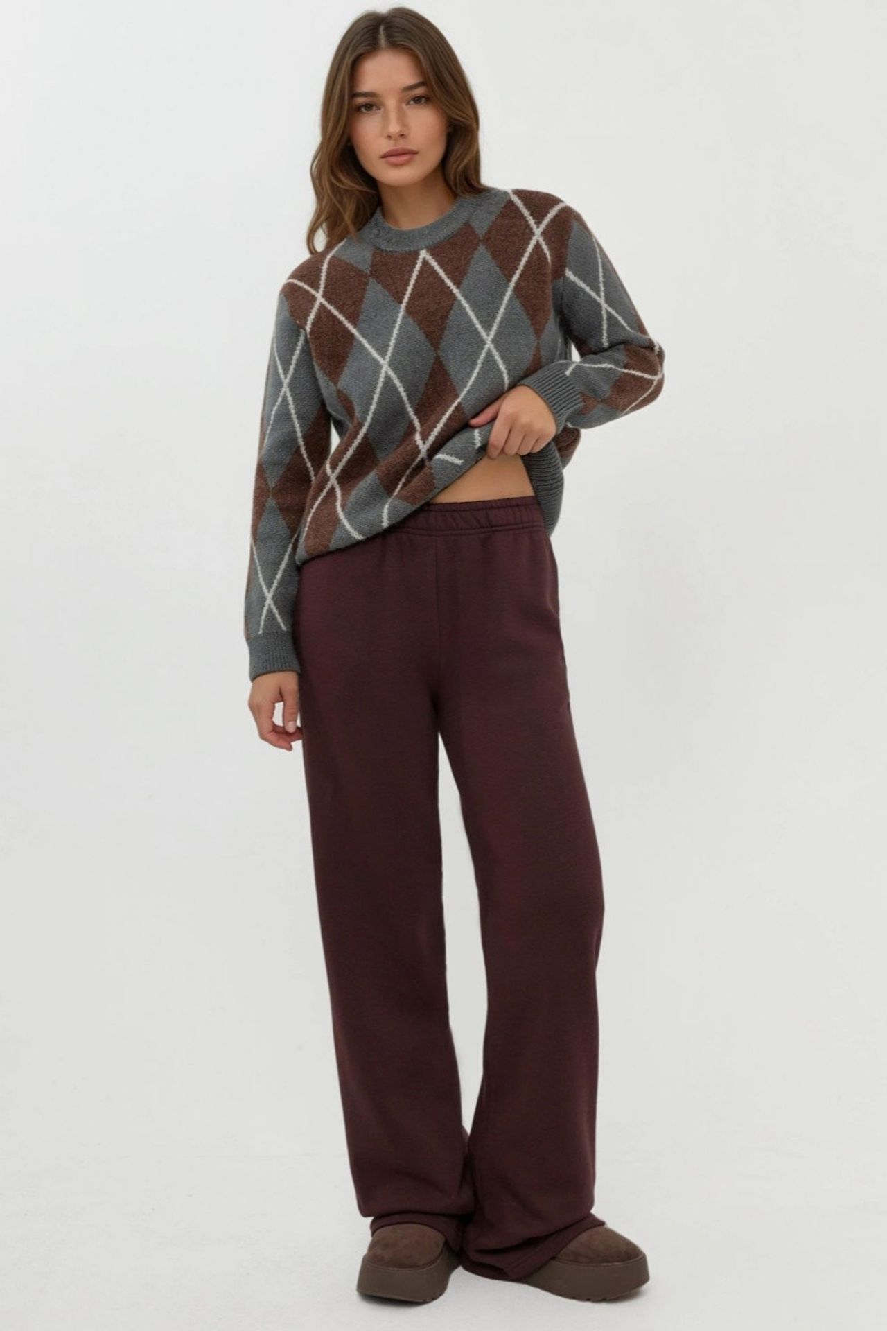 Women's Wide-Leg Cotton-Blend Sweatpants 6