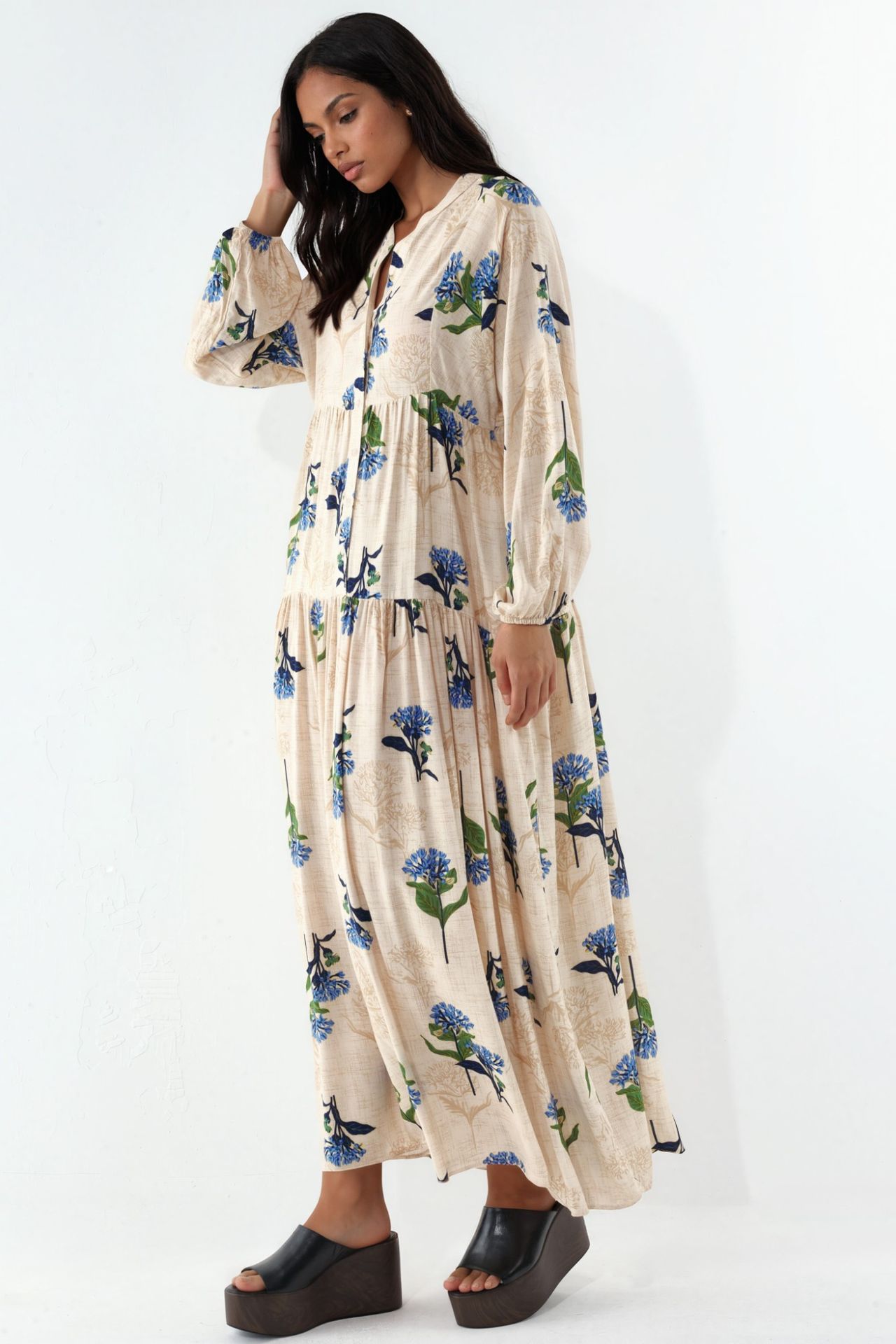 BDART Patterned V-Neck Maxi Dress 2