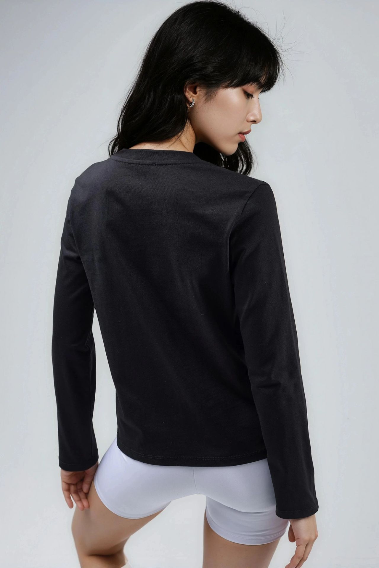 BUSEM Long Sleeve Crew Neck Basic Blouse 3
