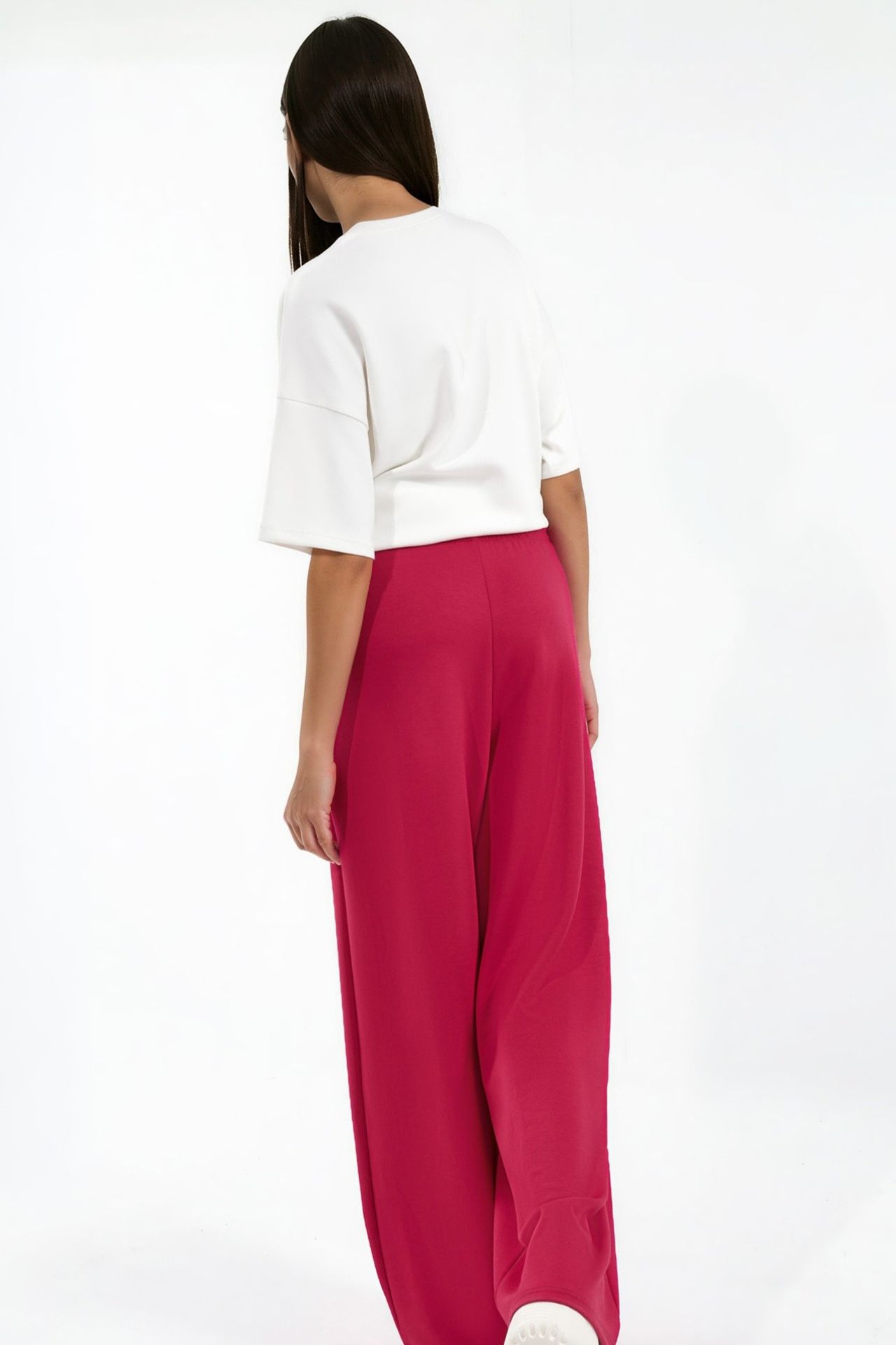 Modal Touch Pleated Wide Leg Pants 5