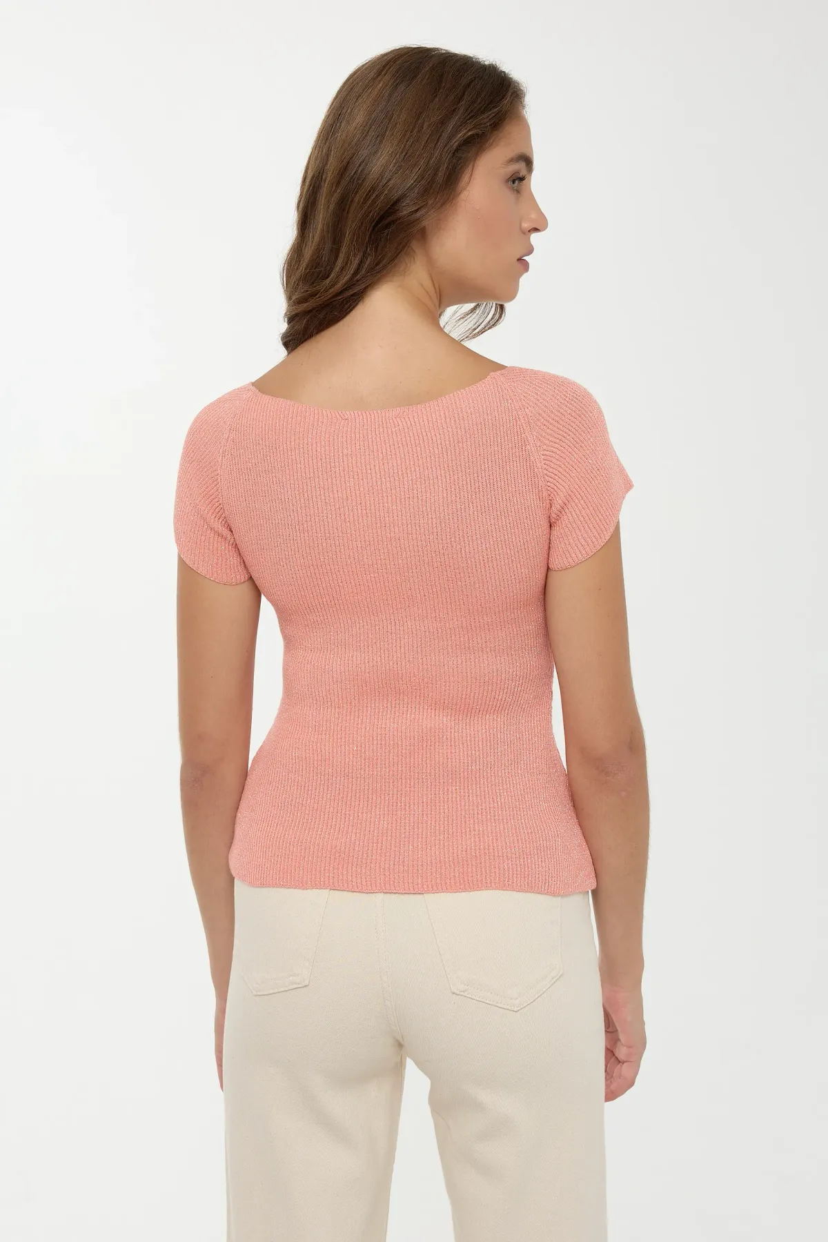 Square Collar Knitted Top 4