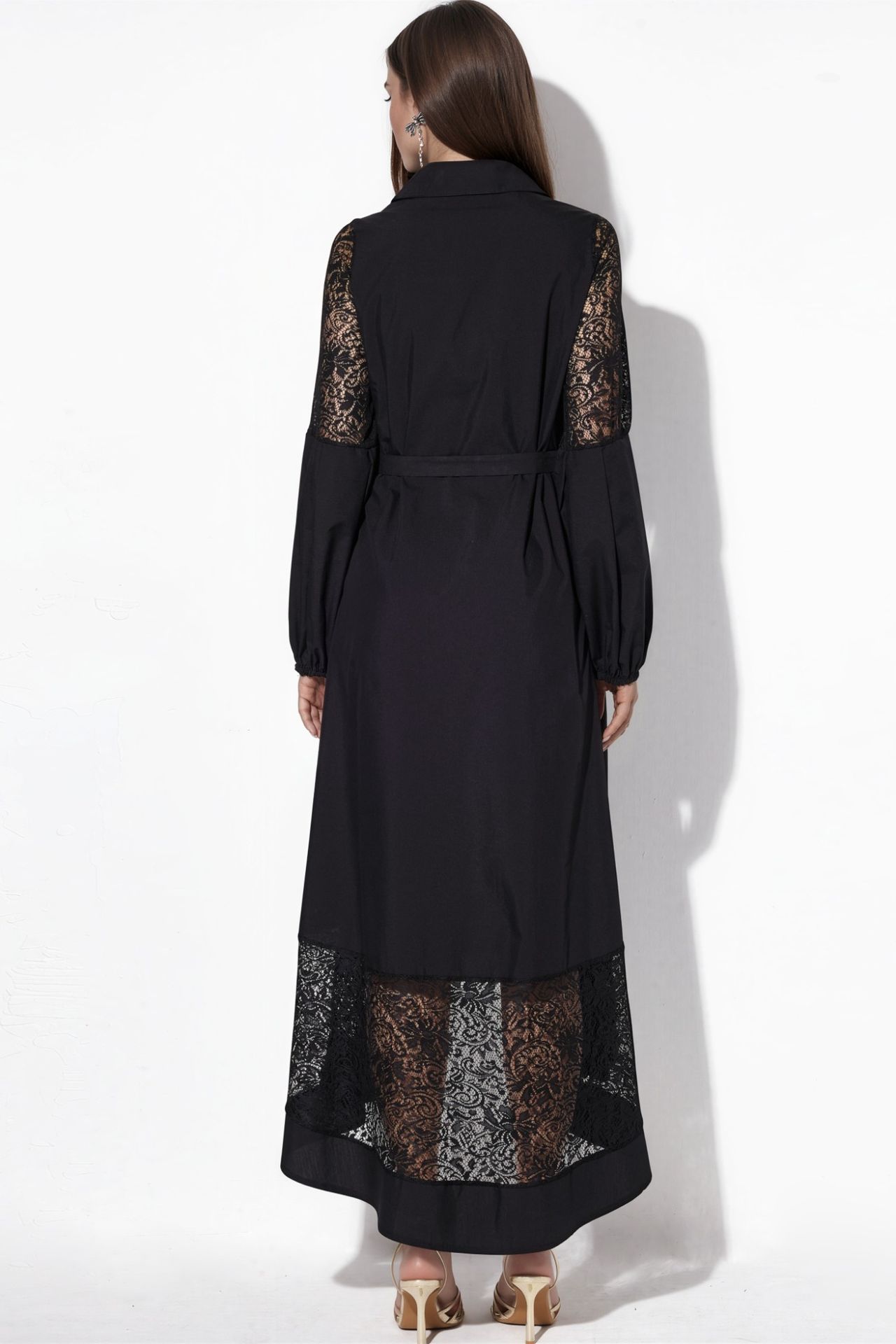 MSN Embroidered Midi Wrap Dress 3