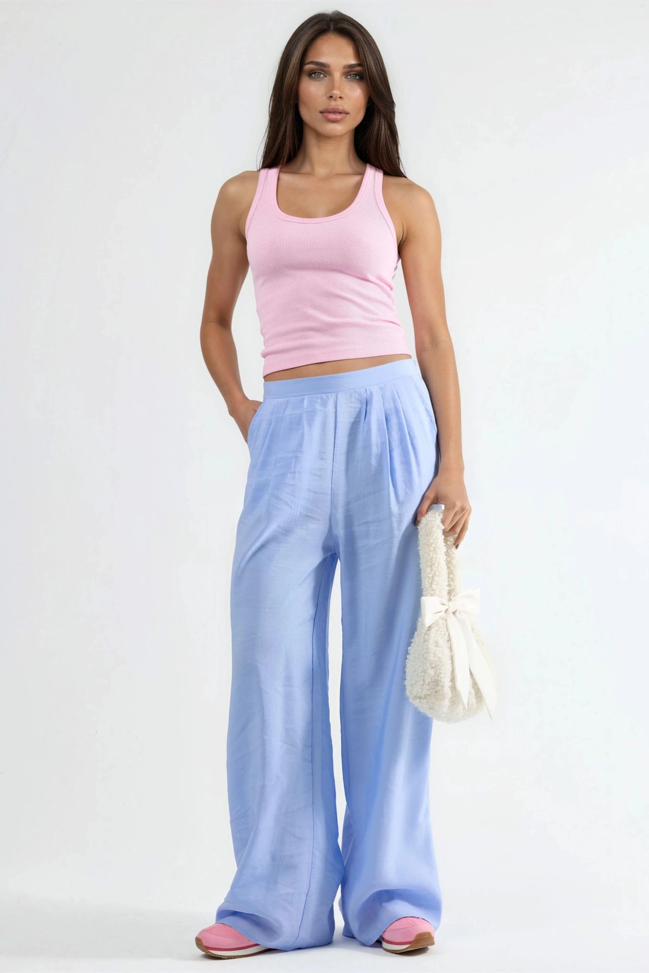 BUSEM Wide Leg Pleated Trousers 4