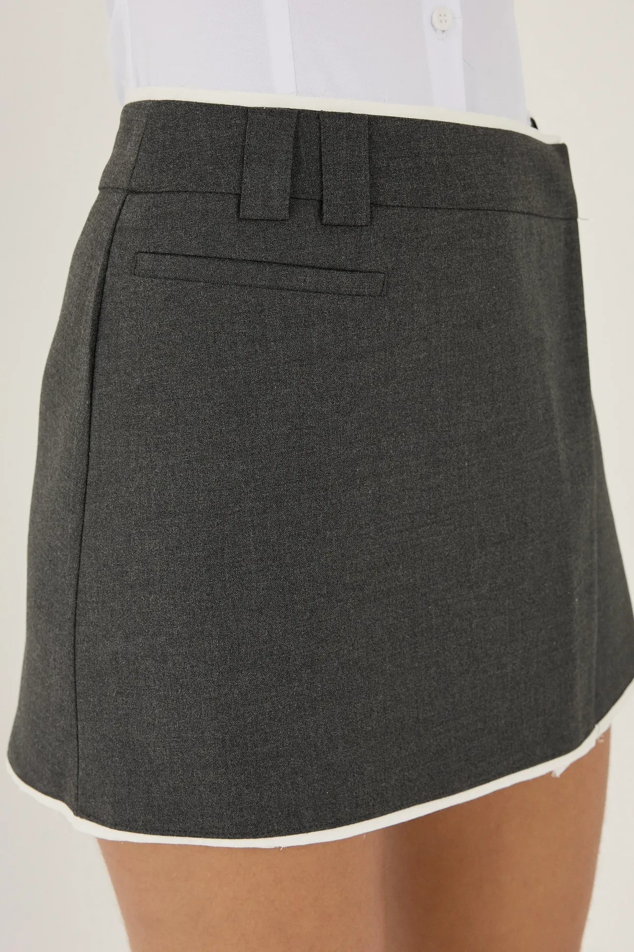 Asymmetric Mini Skort