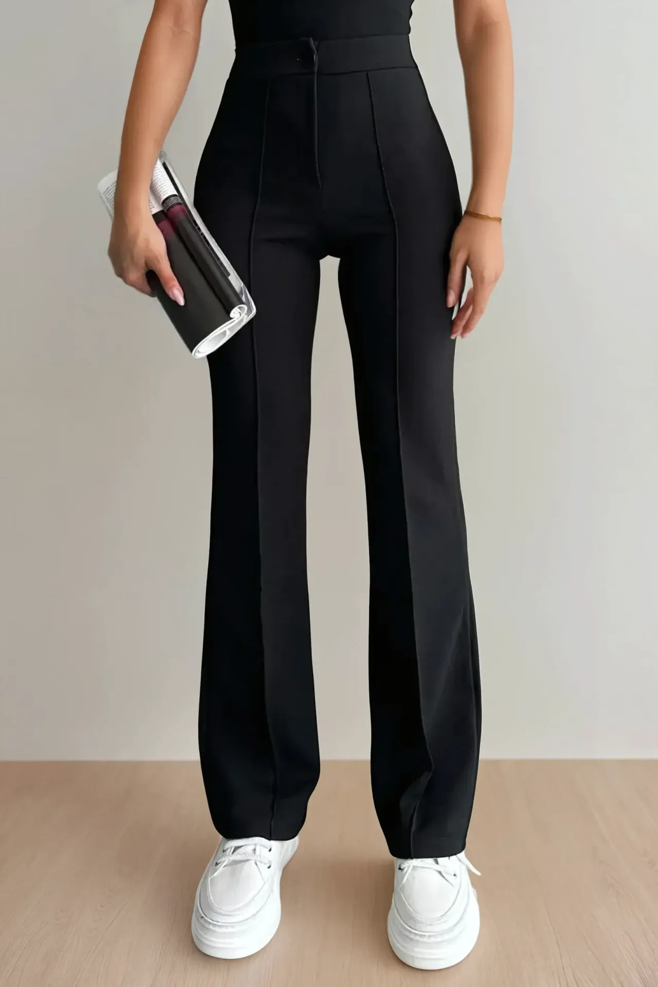 High Waist Flare Palazzo Pants