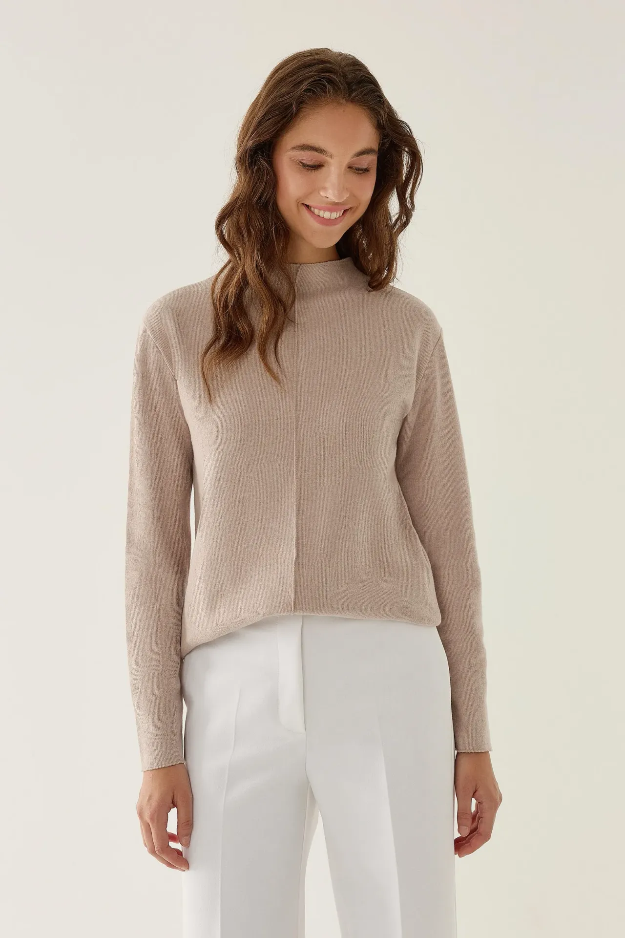 Half Turtleneck Knitted Top