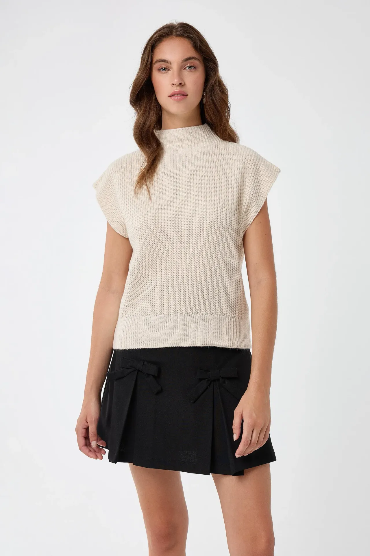 Half Turtleneck Knit Sweater