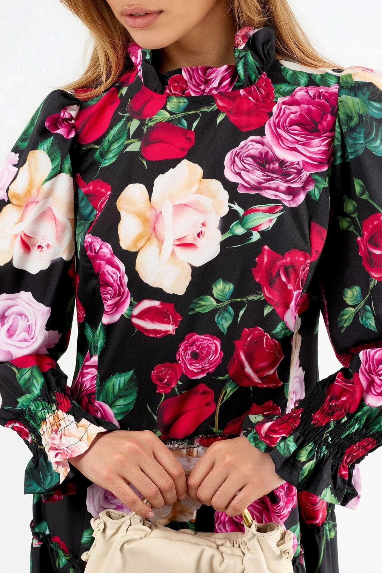 MSN Floral Crew Neck Maxi Dress 5