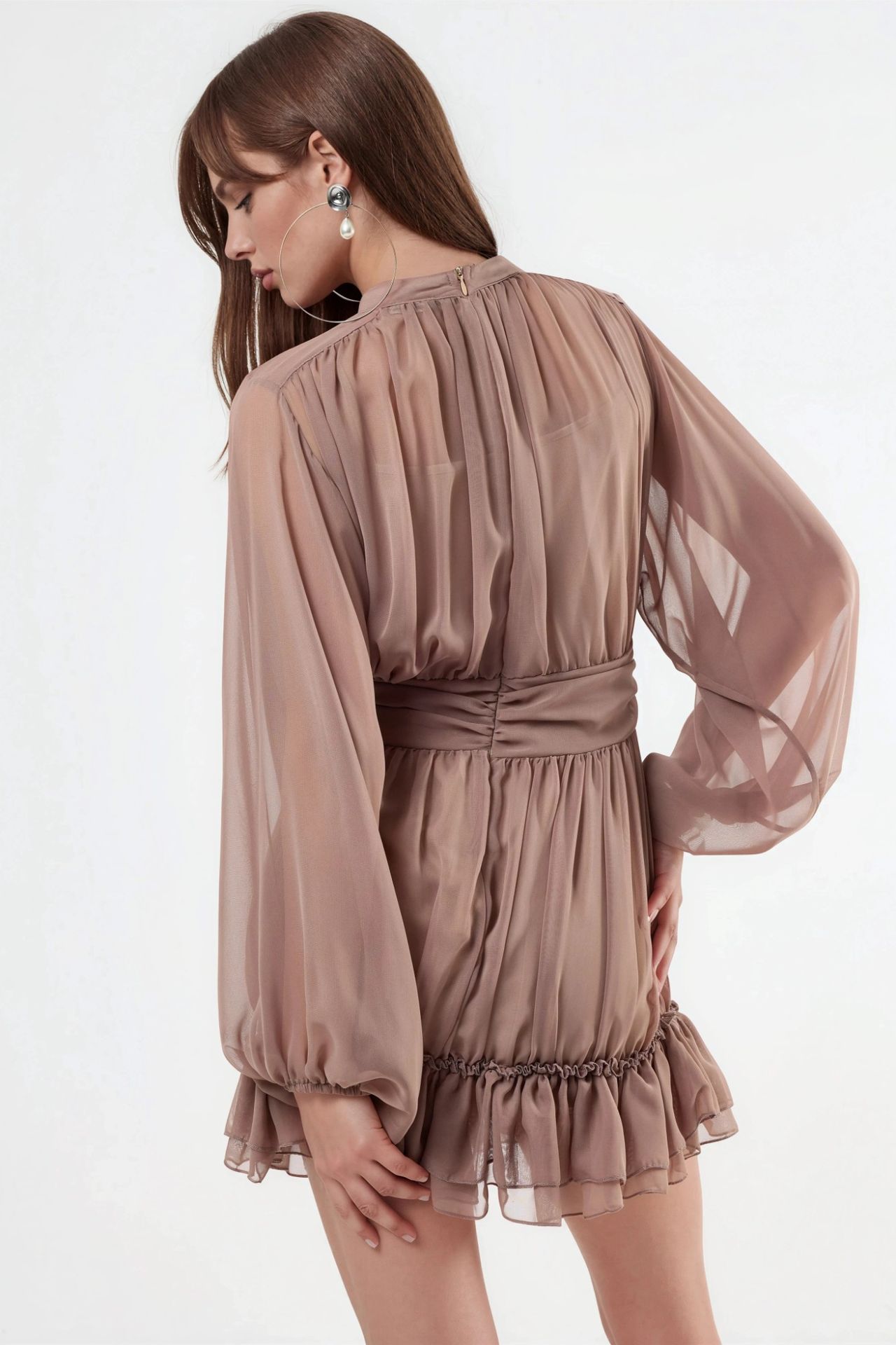 MSN Frilly Turtleneck Mini Dress 4