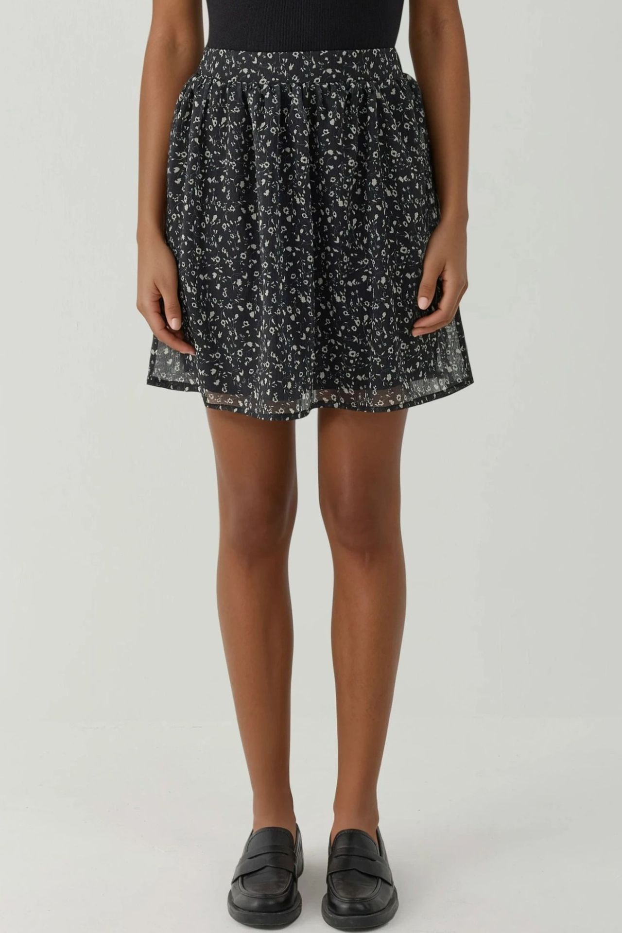 High Waist Floral Mini Skirt 1