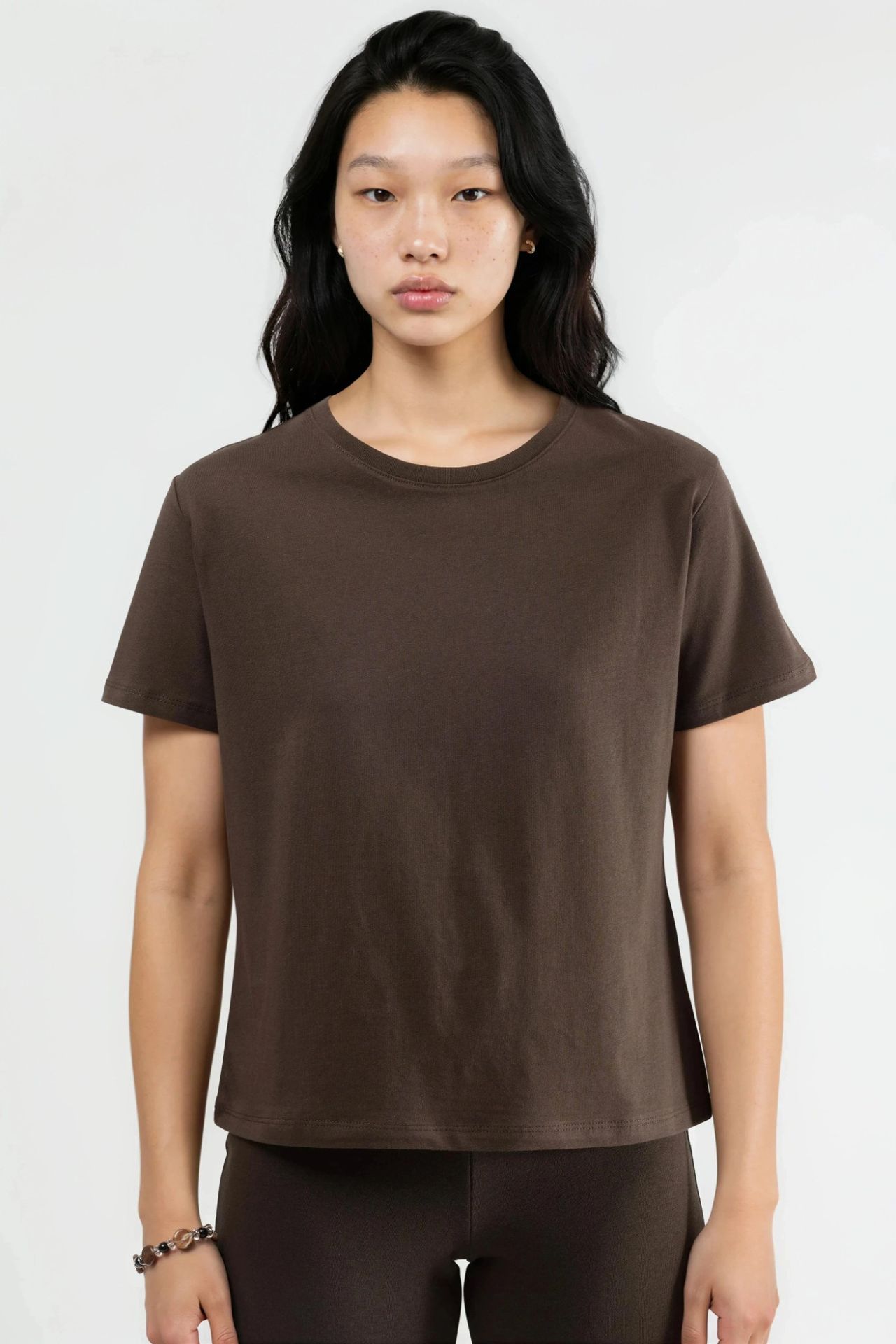 BUSEM Plain Crew Neck Cotton T-Shirt 6