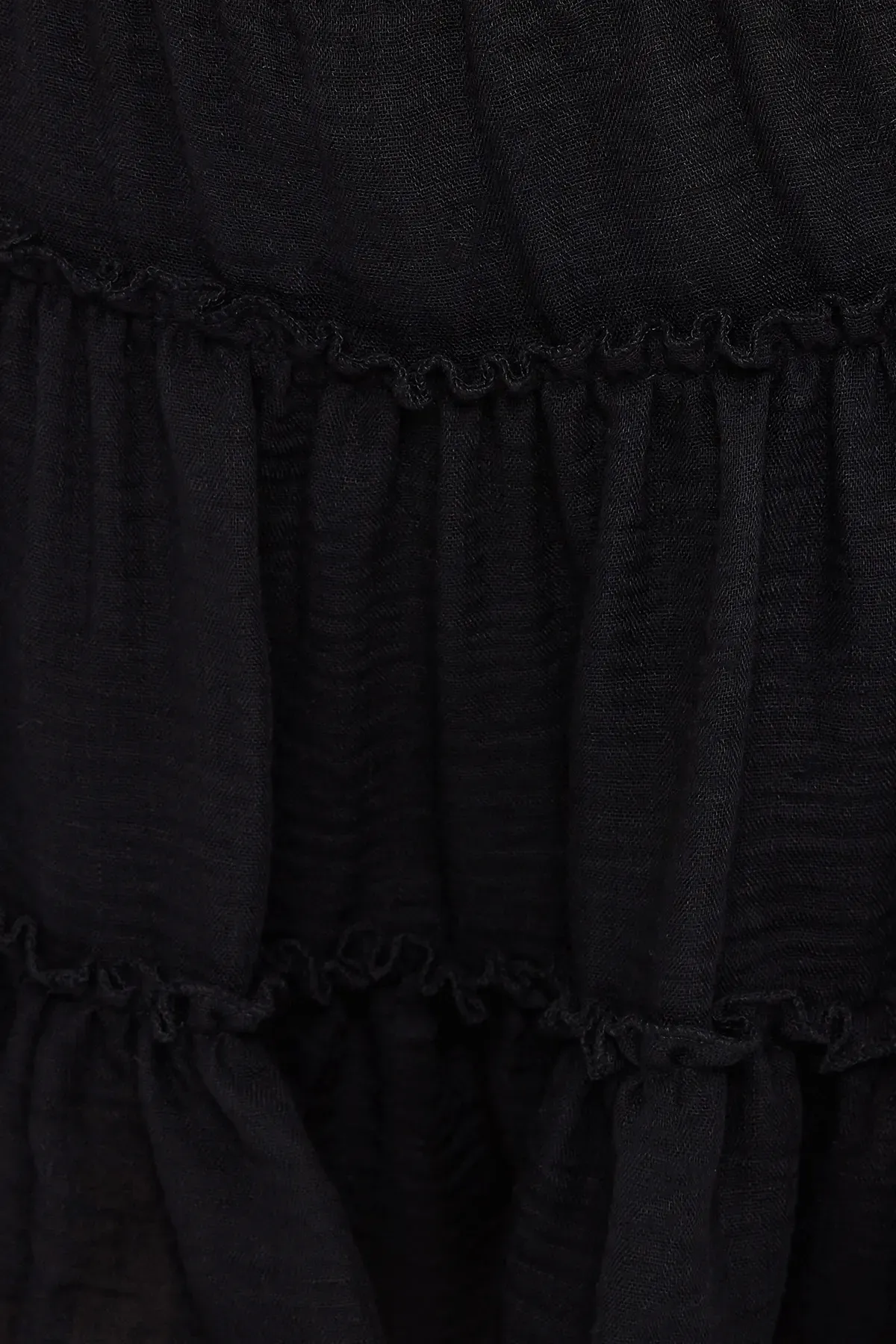 Ruffled Tiered Woven Skirt with Elastic Waist 6