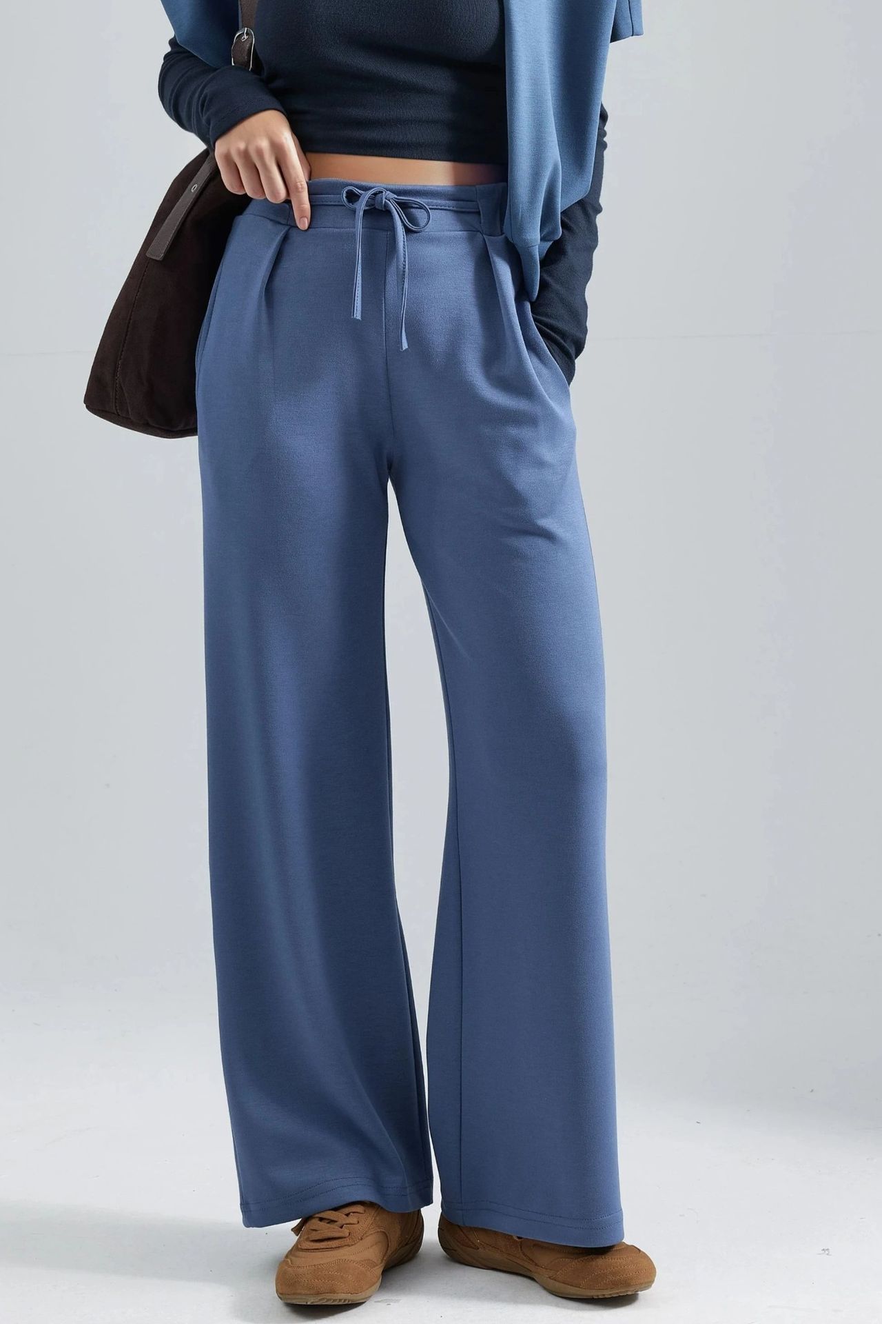 Modal Touch Pleated Palazzo Pants Bersan Collection 1