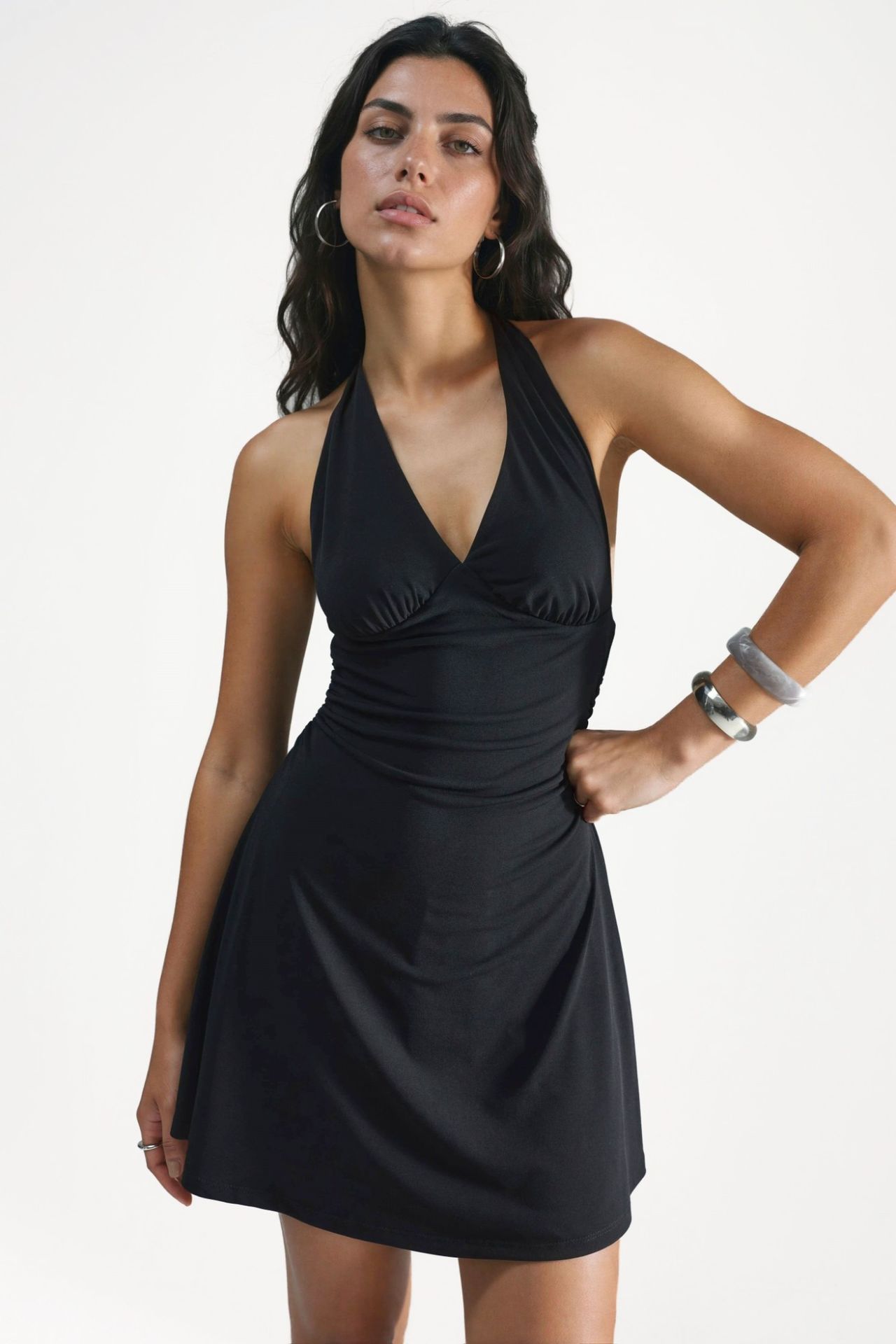 Halter Collar Mini Dress 3